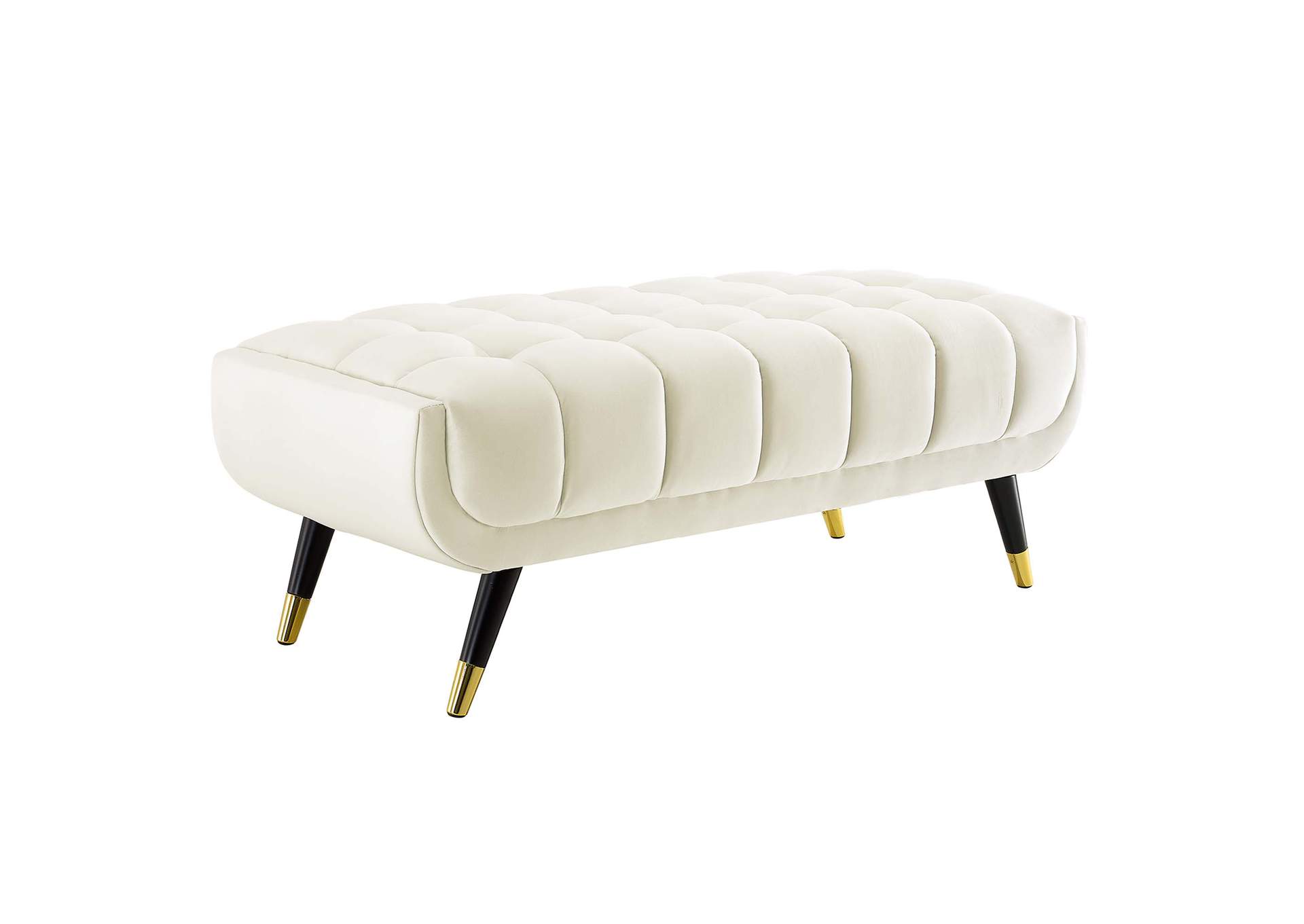 Ivory Adept 47.5" Performance Velvet Bench,Modway