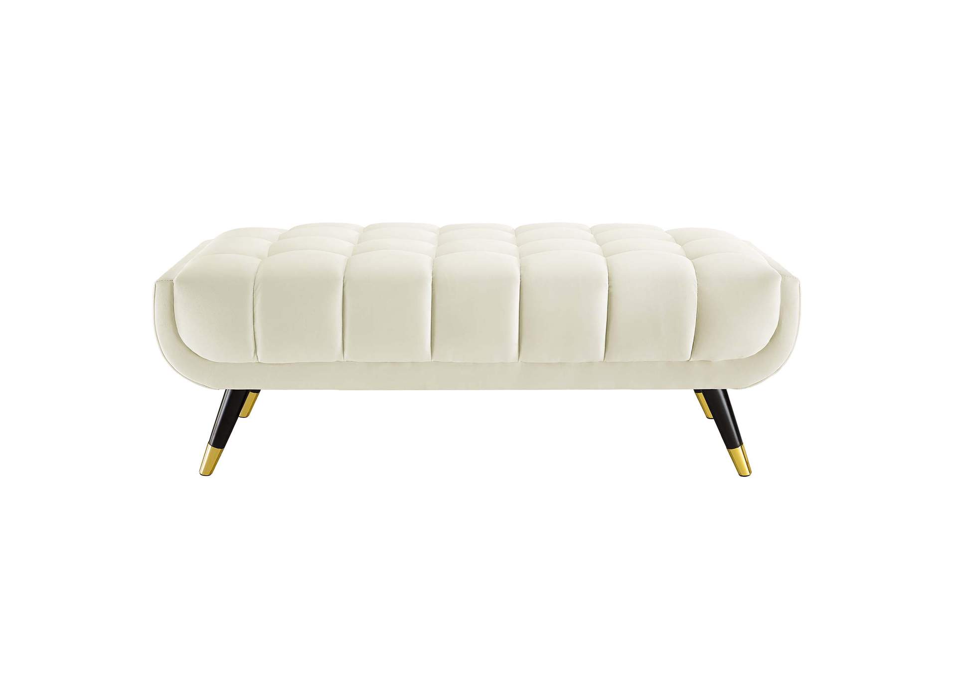 Ivory Adept 47.5" Performance Velvet Bench,Modway