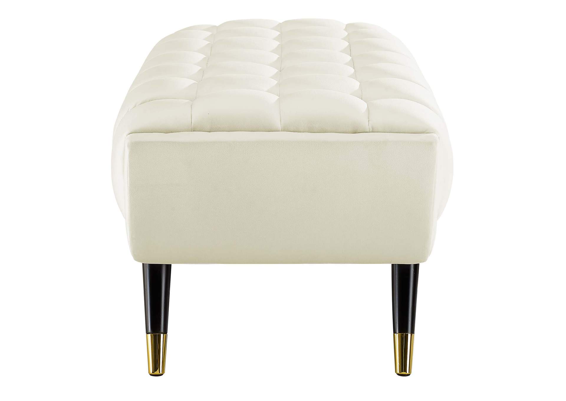 Ivory Adept 47.5" Performance Velvet Bench,Modway