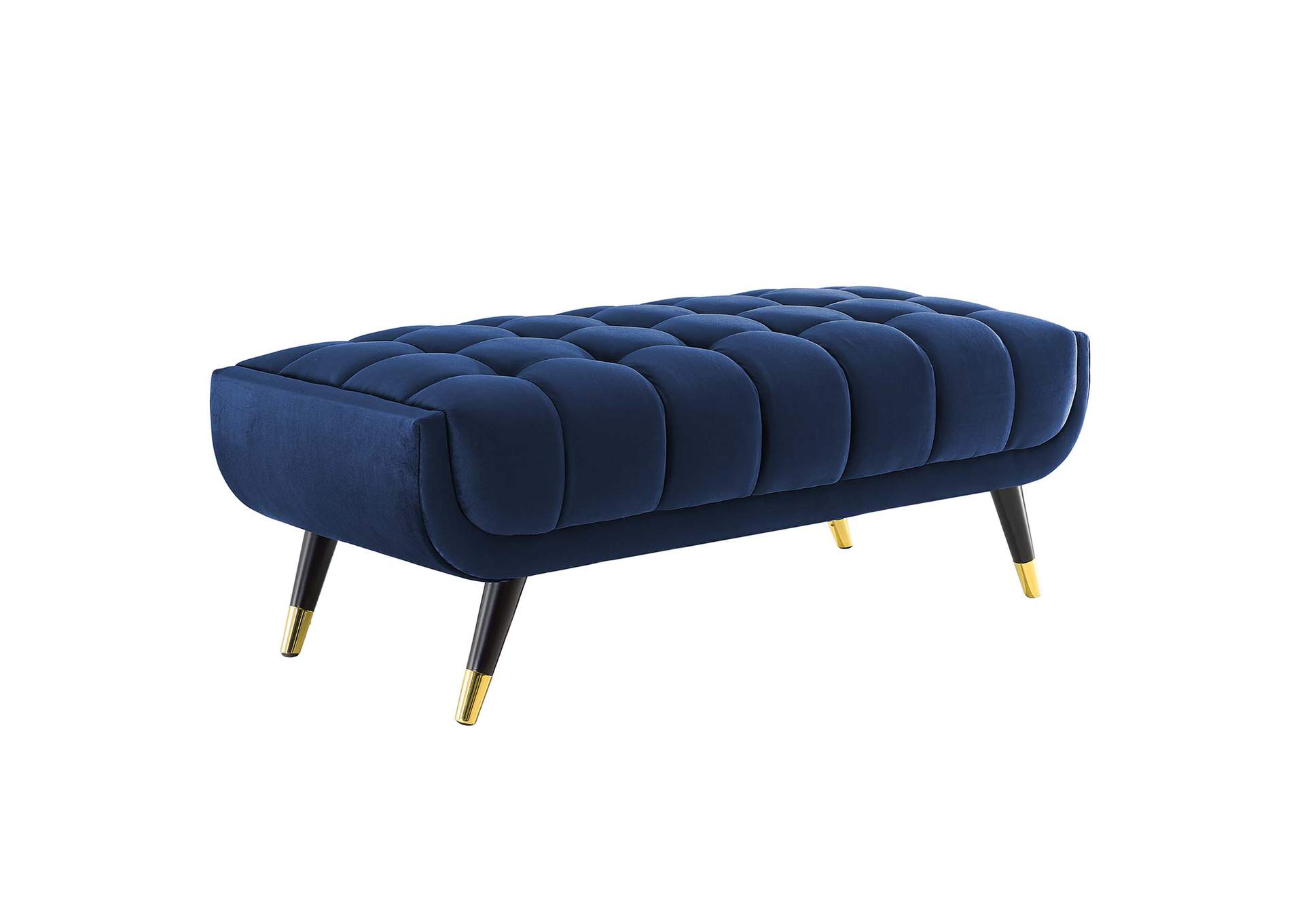 Midnight Blue Adept 47.5" Performance Velvet Bench,Modway