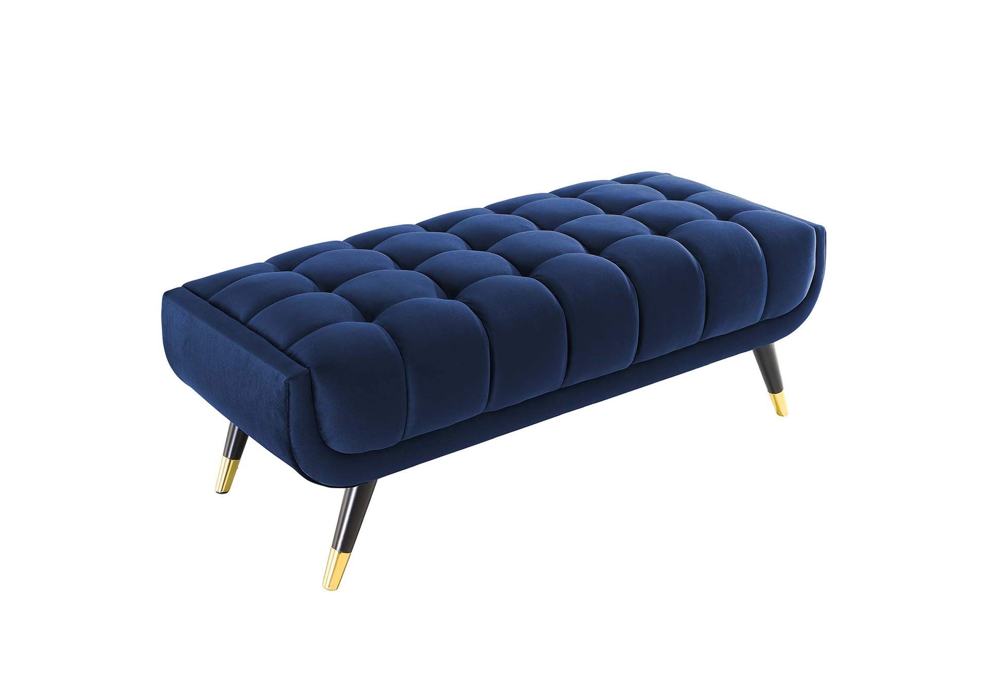 Midnight Blue Adept 47.5" Performance Velvet Bench,Modway