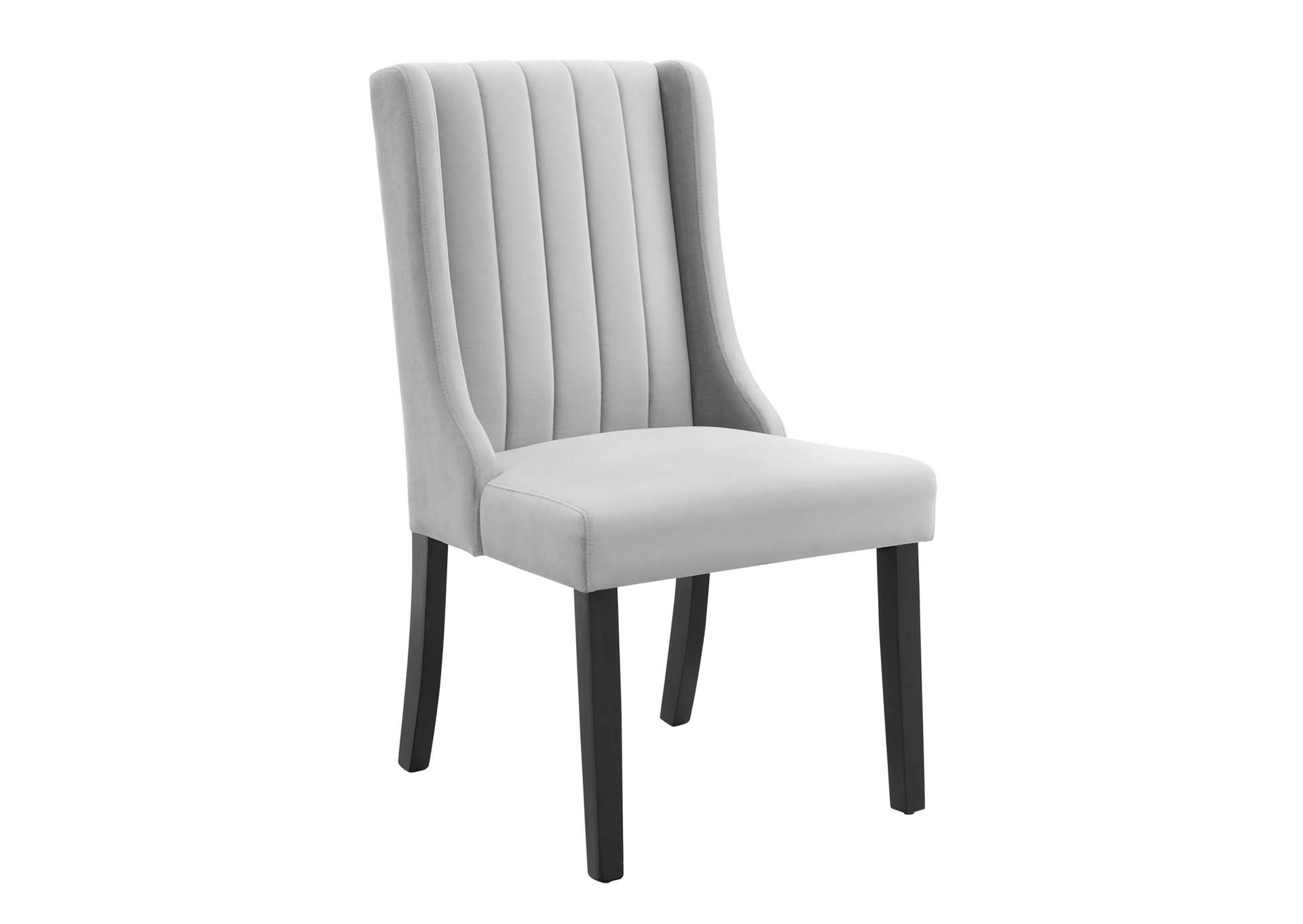 Light Gray Renew Parsons Performance Velvet Dining Side Chairs - [Set of 2],Modway