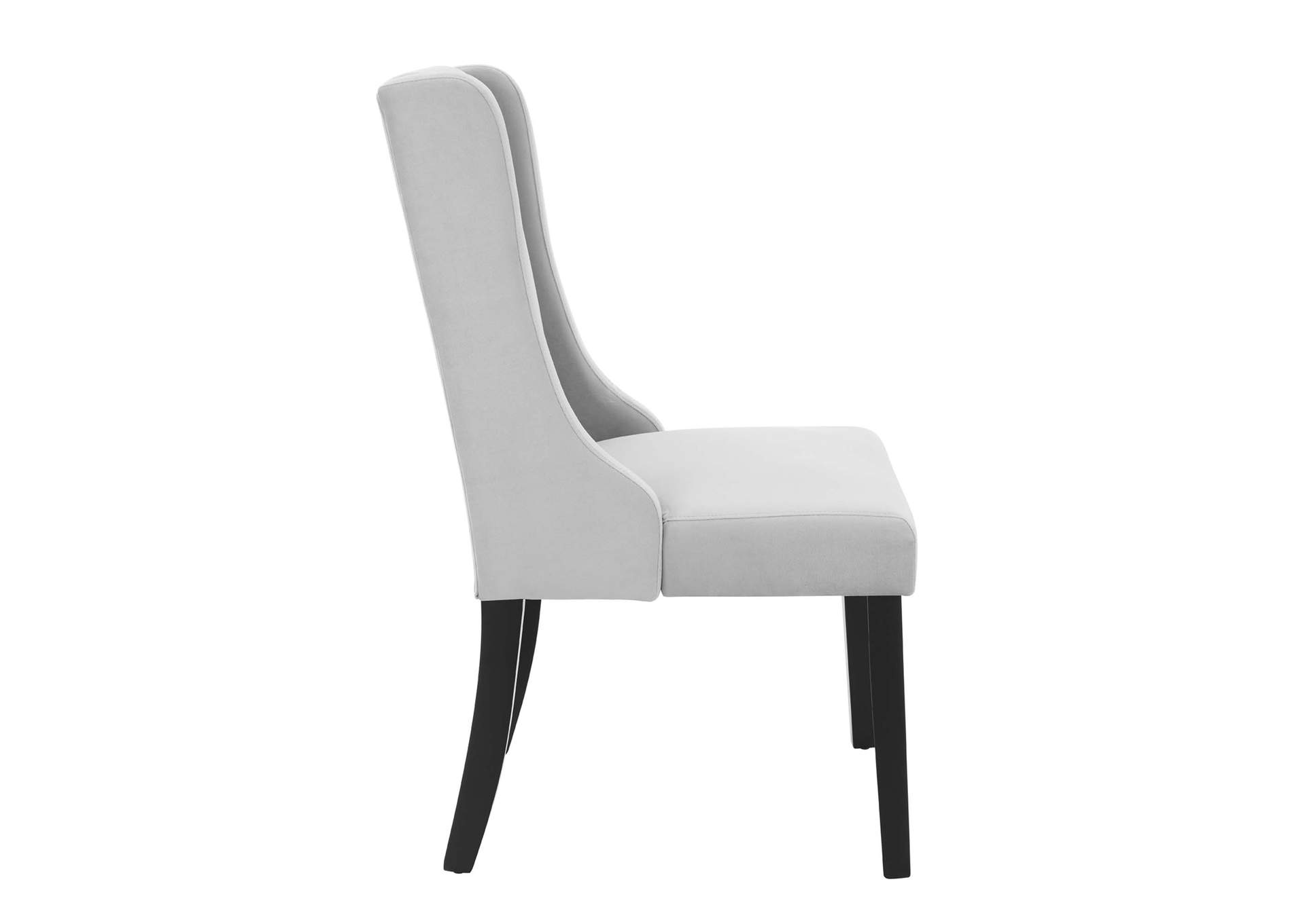 Light Gray Renew Parsons Performance Velvet Dining Side Chairs - [Set of 2],Modway
