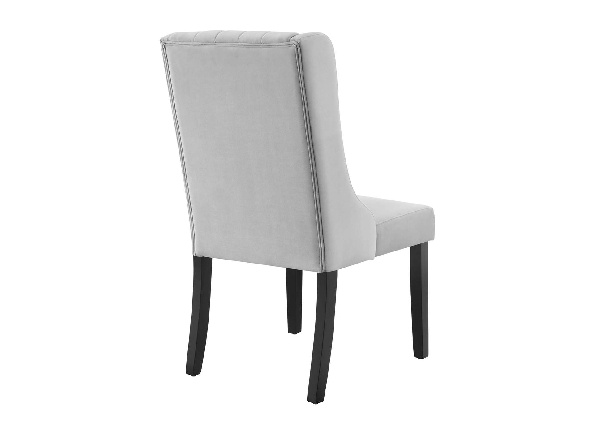 Light Gray Renew Parsons Performance Velvet Dining Side Chairs - [Set of 2],Modway
