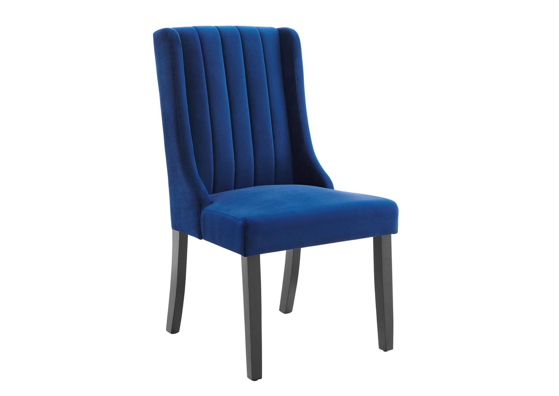 Navy Renew Parsons Performance Velvet Dining Side Chairs - [Set of 2],Modway