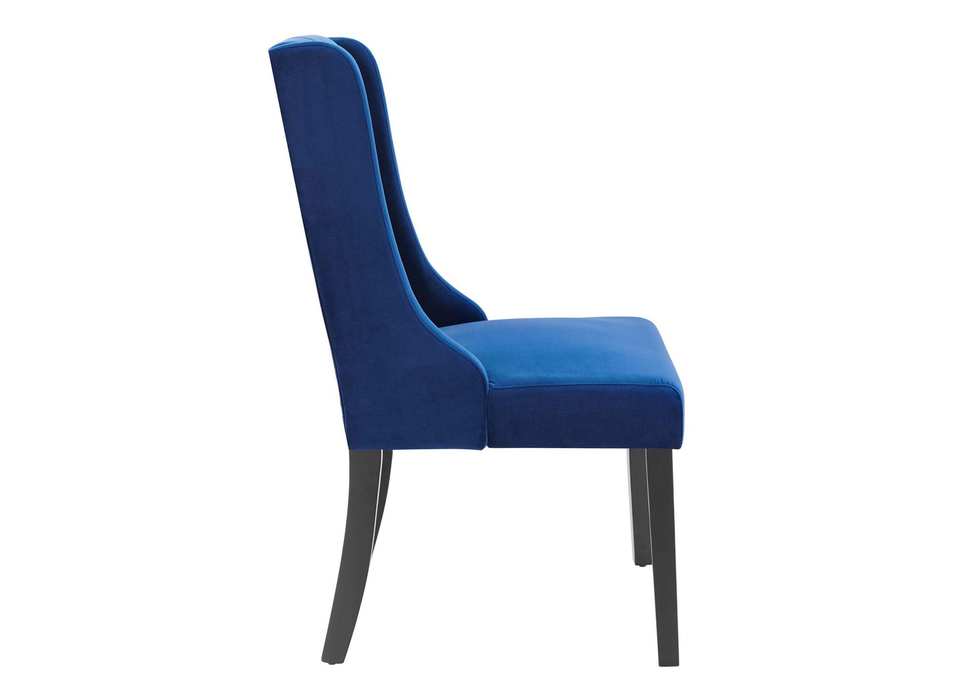 Navy Renew Parsons Performance Velvet Dining Side Chairs - [Set of 2],Modway