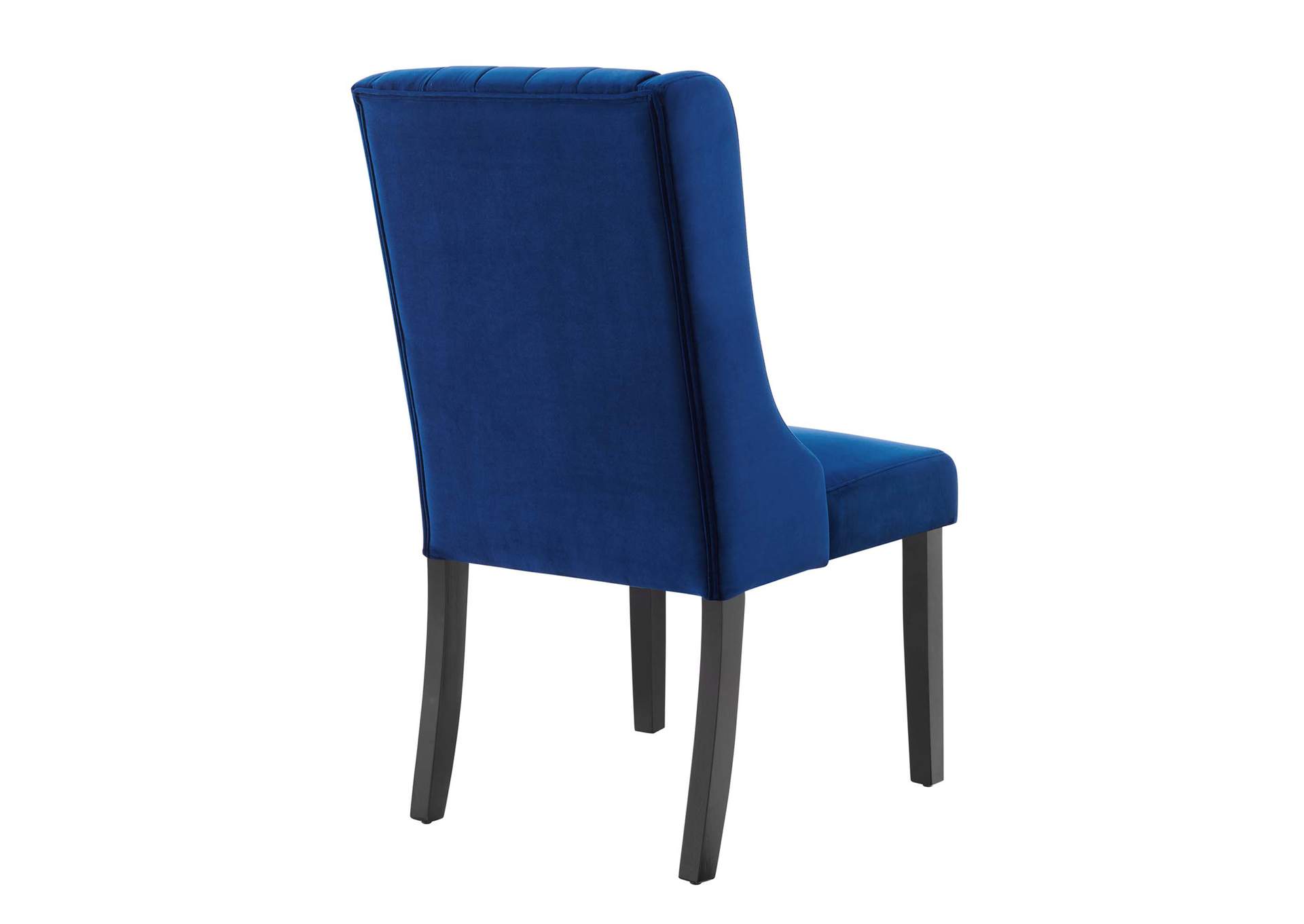 Navy Renew Parsons Performance Velvet Dining Side Chairs - [Set of 2],Modway