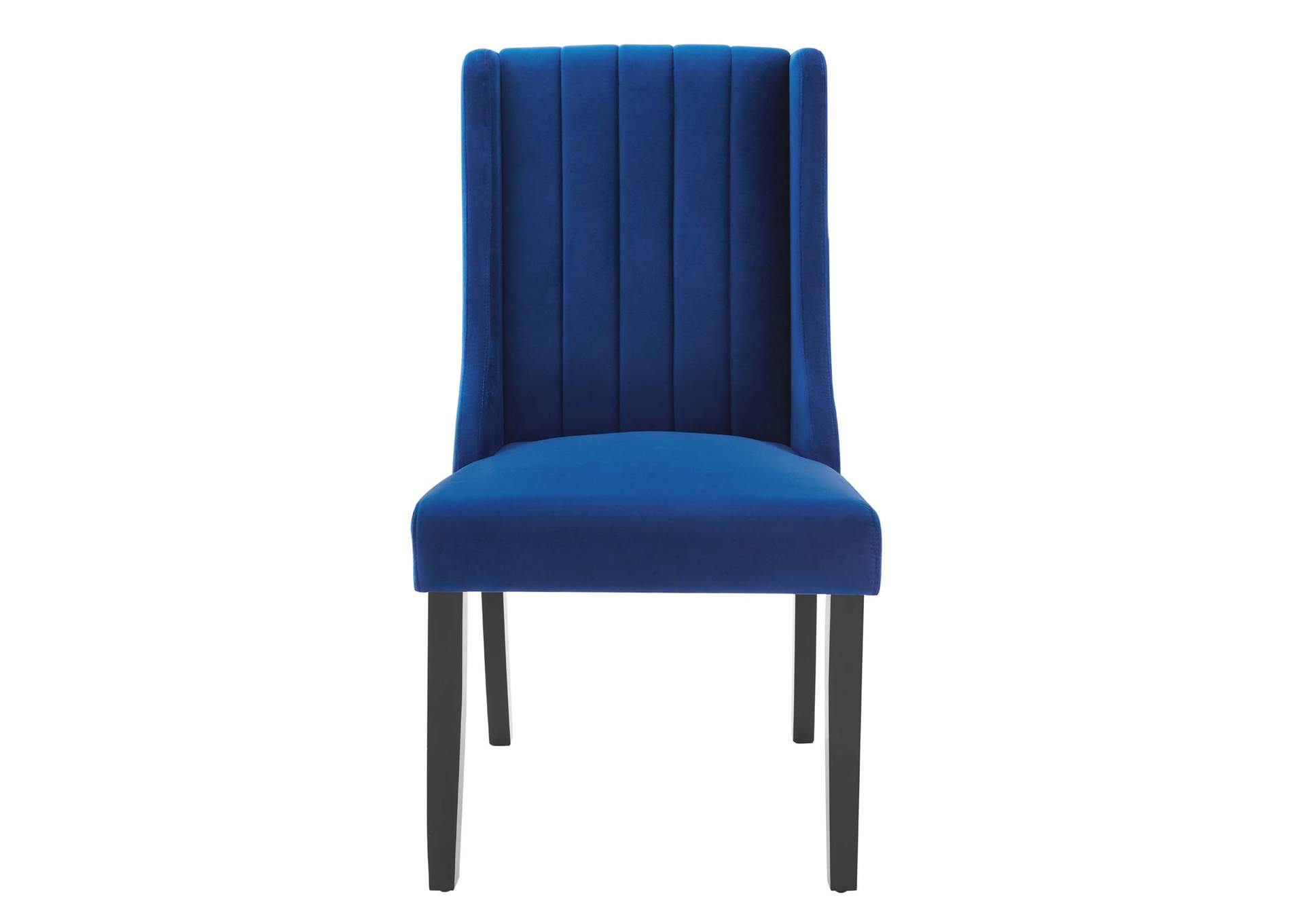 Navy Renew Parsons Performance Velvet Dining Side Chairs - [Set of 2],Modway