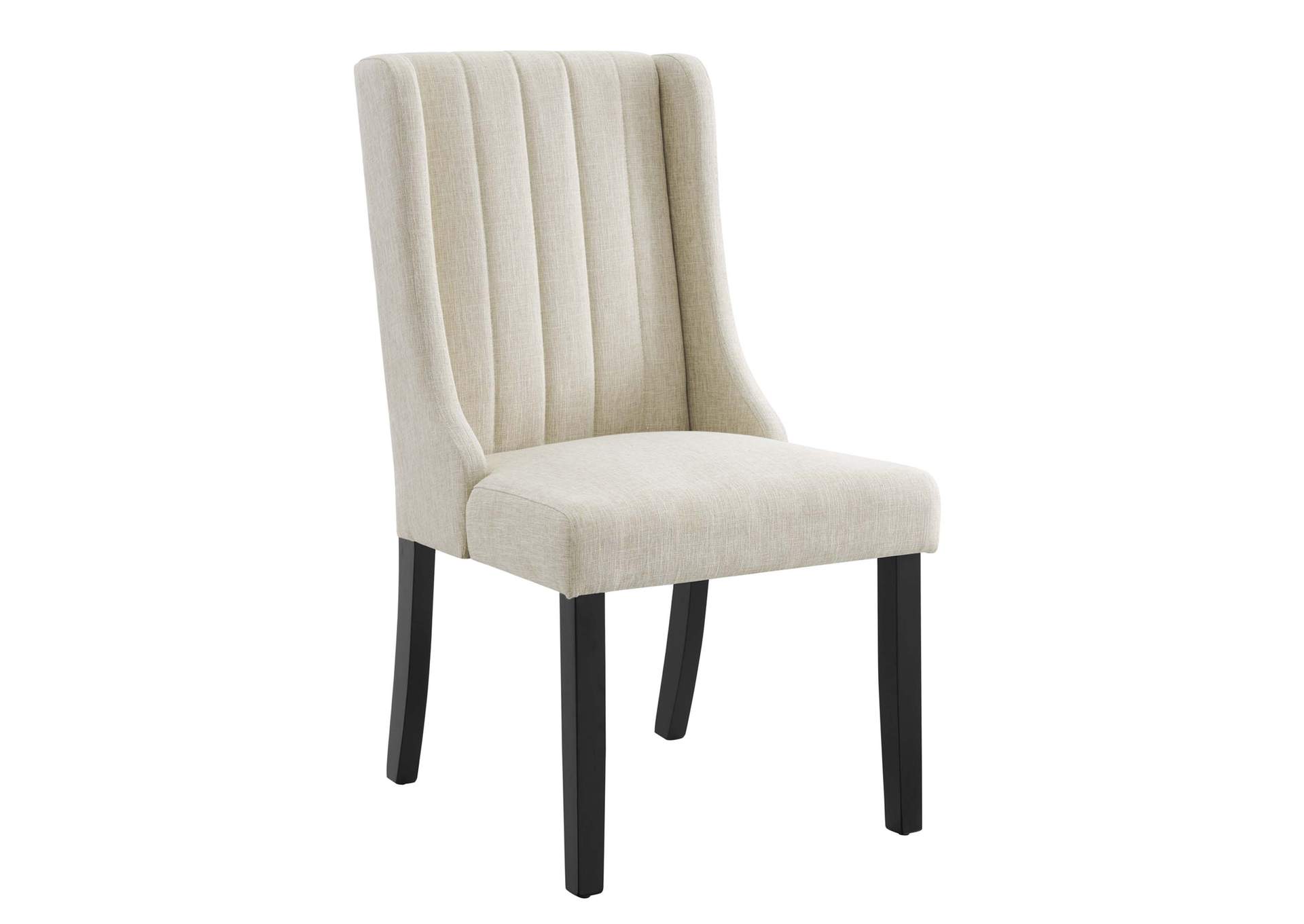 Beige Renew Parsons Fabric Dining Side Chairs - [Set of 2],Modway