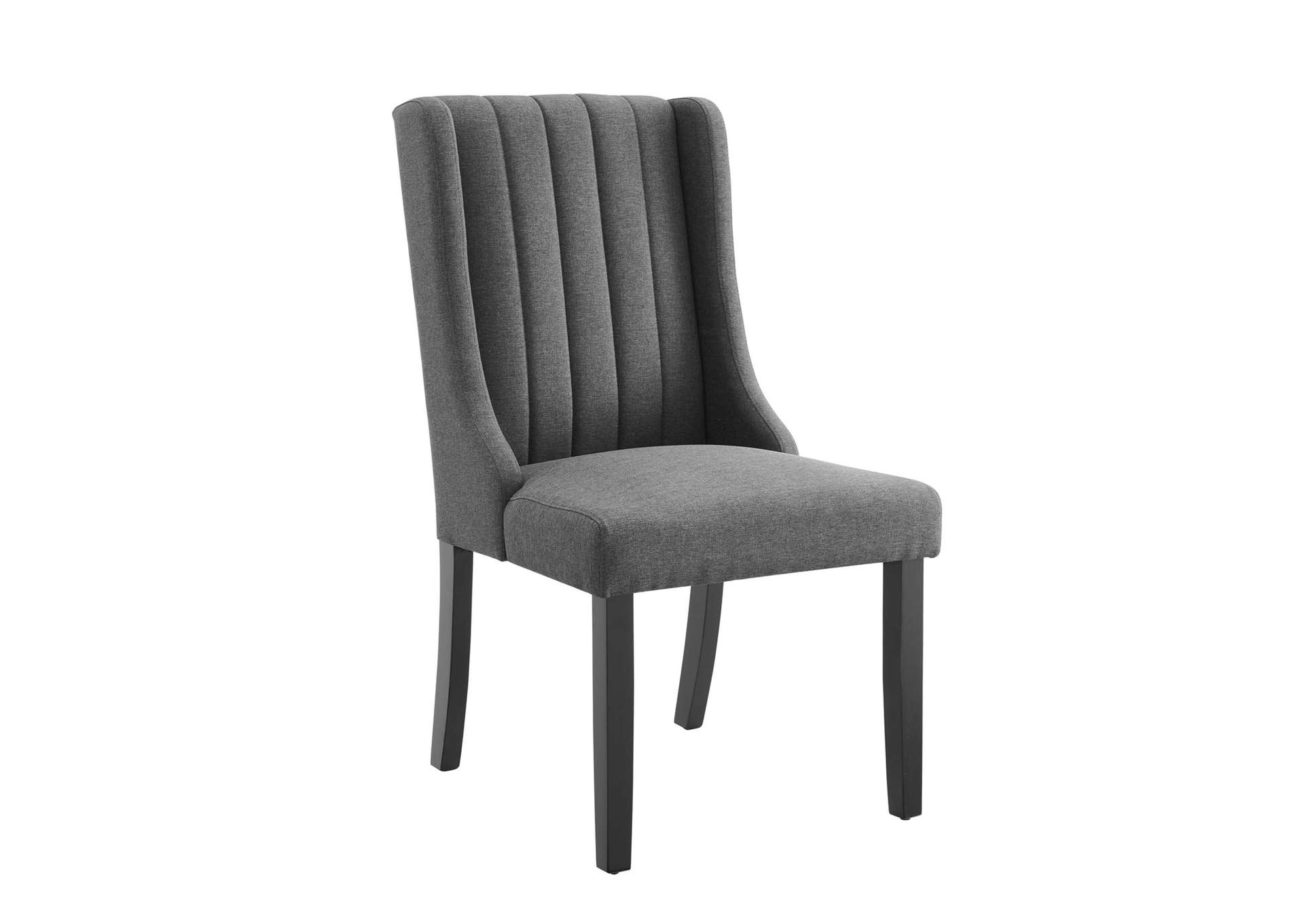 Gray Renew Parsons Fabric Dining Side Chairs - [Set of 2],Modway