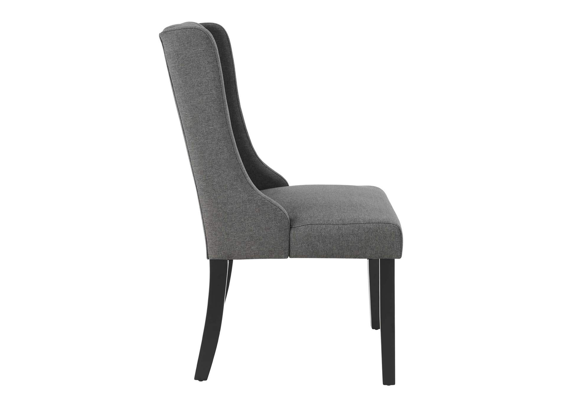 Gray Renew Parsons Fabric Dining Side Chairs - [Set of 2],Modway