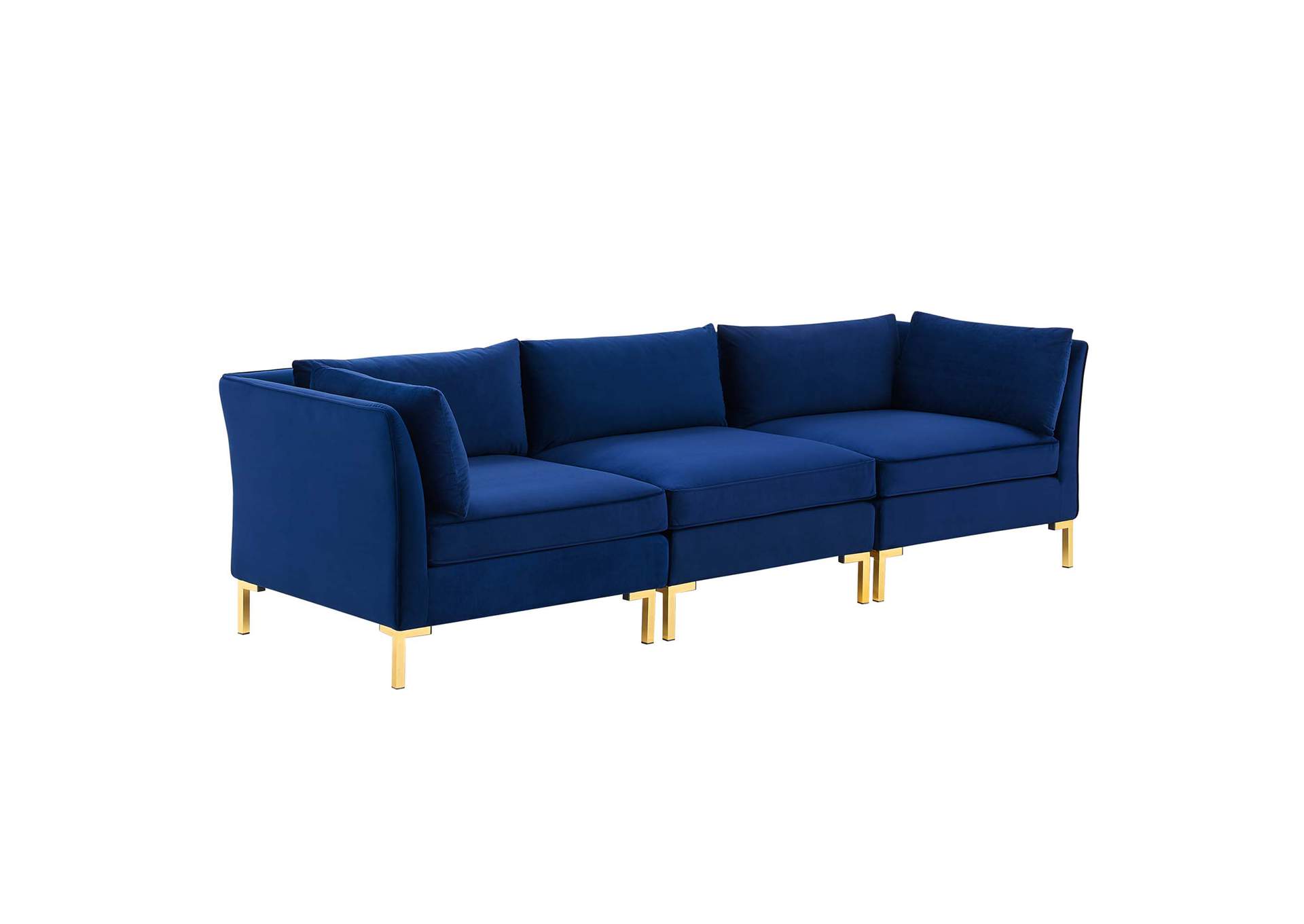 Navy Ardent Performance Velvet Sofa,Modway