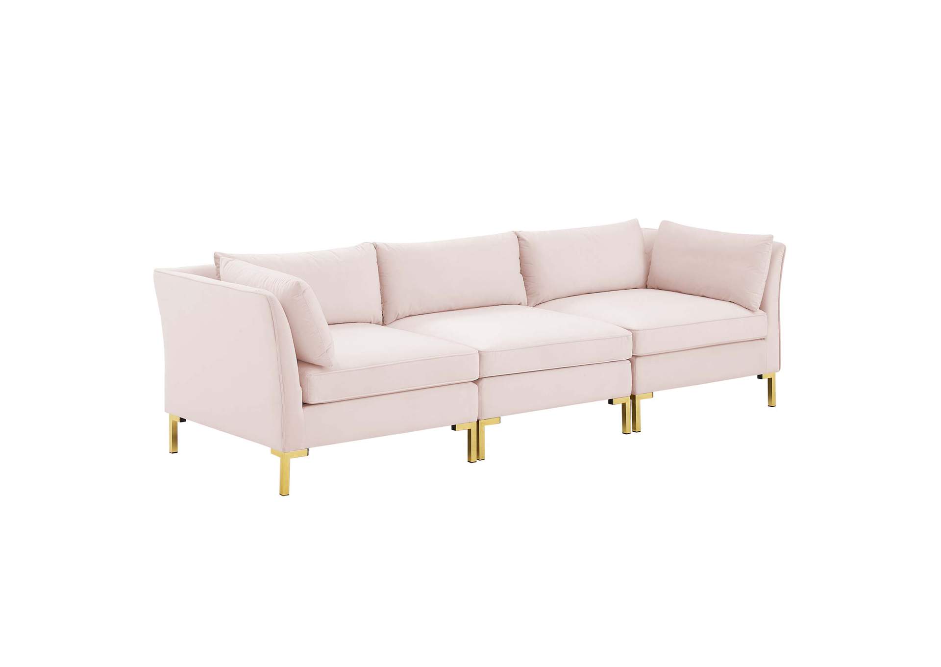 Pink Ardent Performance Velvet Sofa,Modway