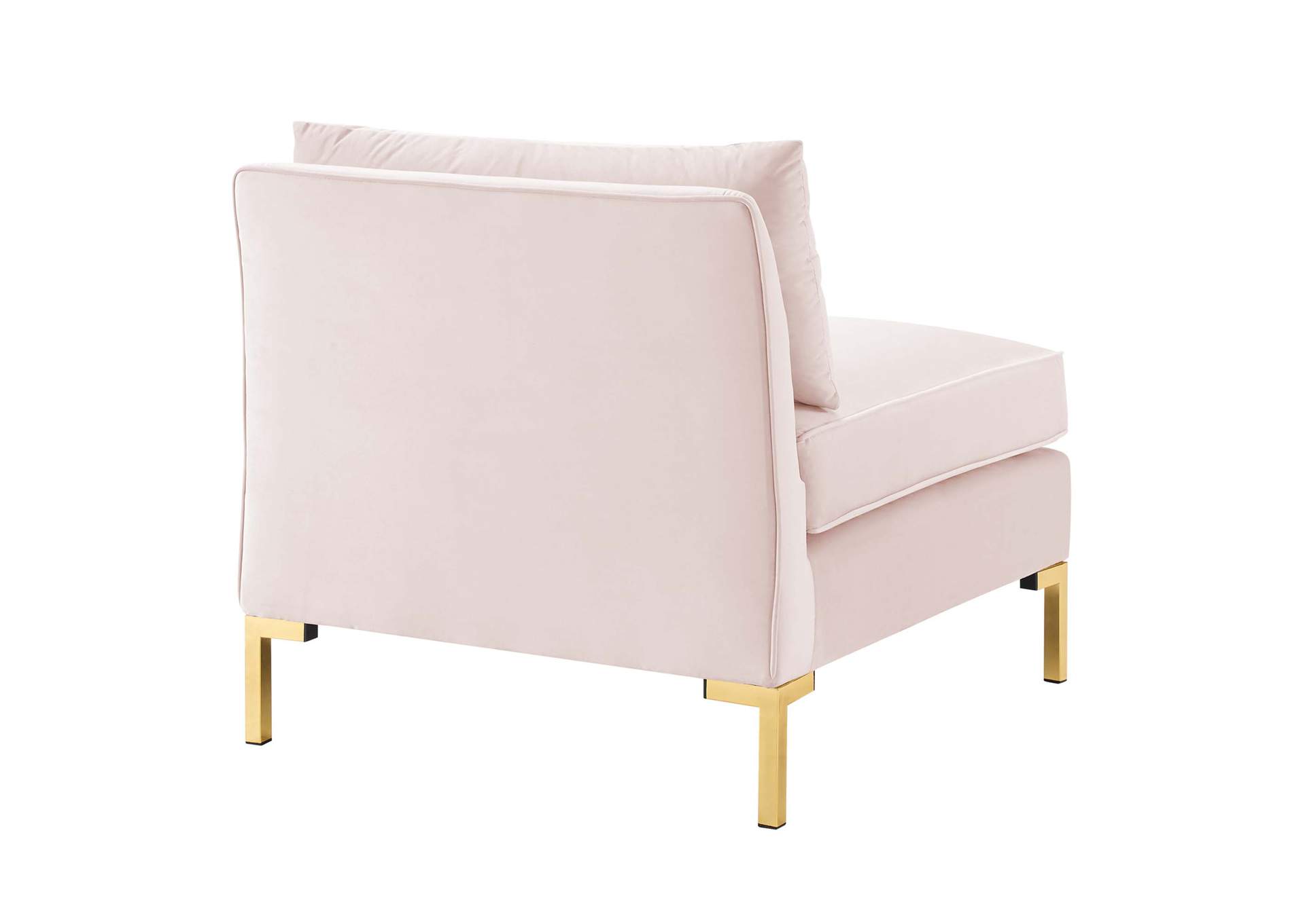 Pink Ardent 6-Piece Performance Velvet Sectional Sofa,Modway