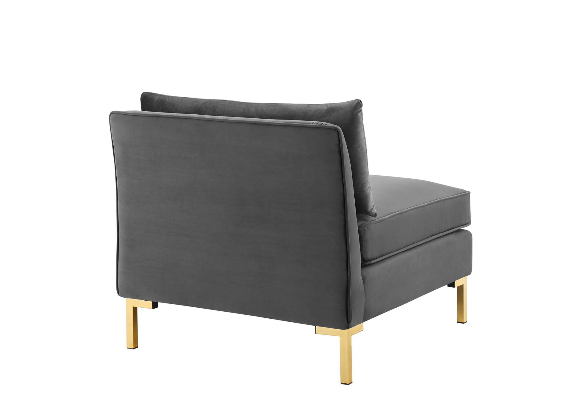 Gray Ardent 4-Seater Performance Velvet Sofa,Modway