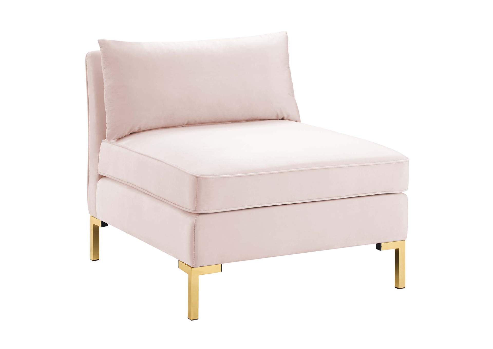 Pink Ardent 4-Seater Performance Velvet Sofa,Modway