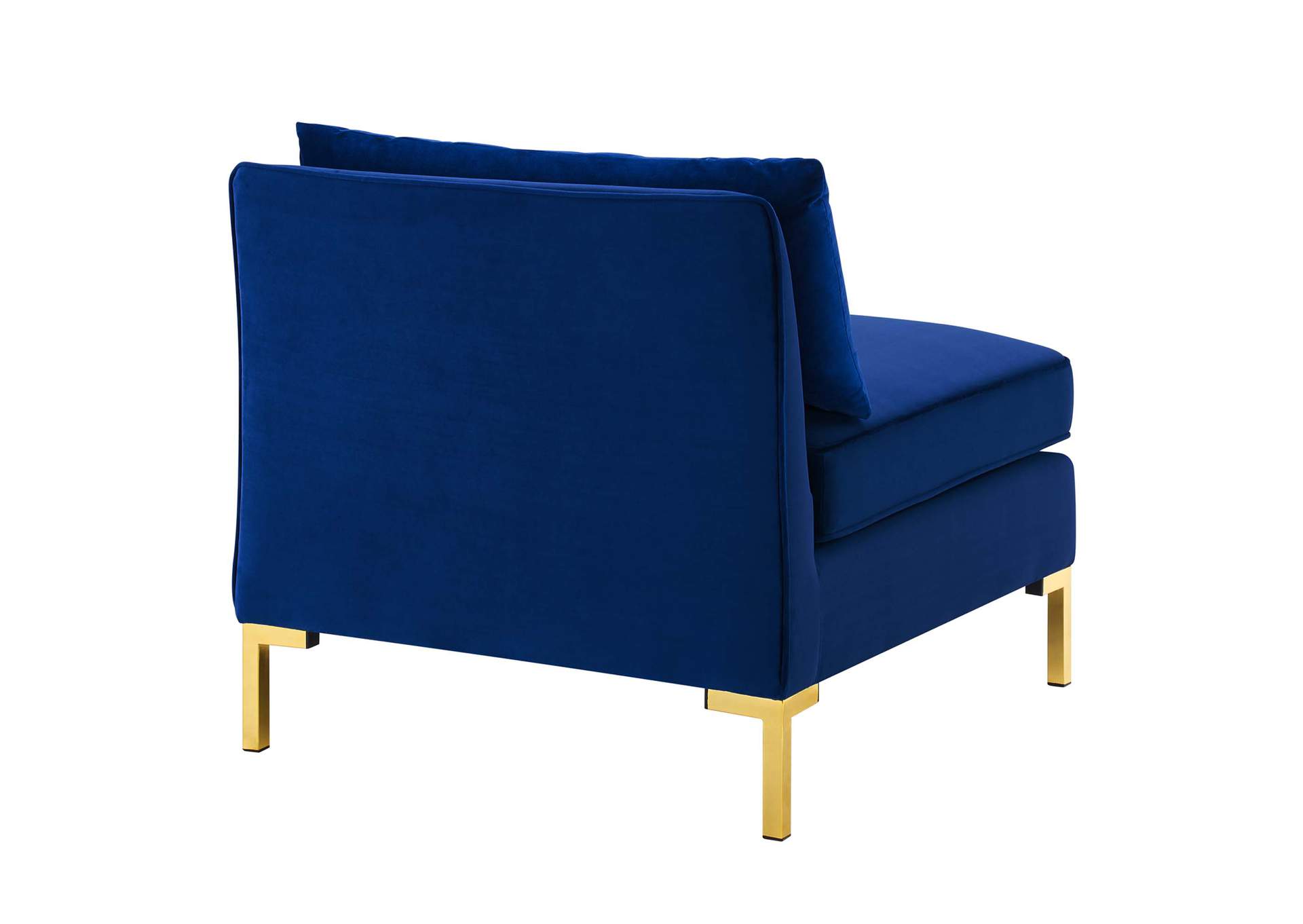 Navy Ardent 5-Piece Performance Velvet Sectional Sofa,Modway