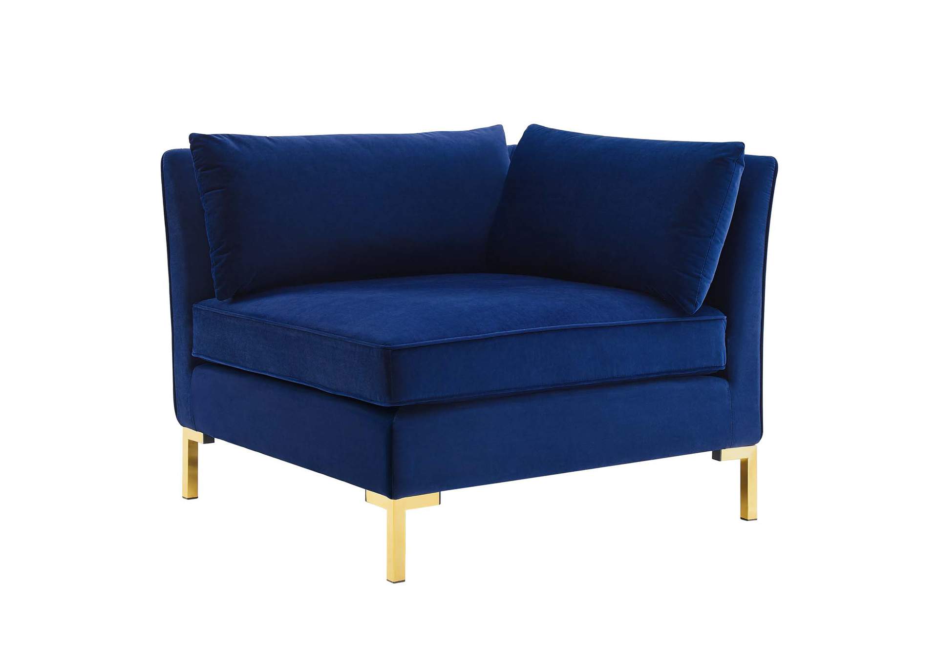 Navy Ardent 7-Piece Performance Velvet Sectional Sofa,Modway