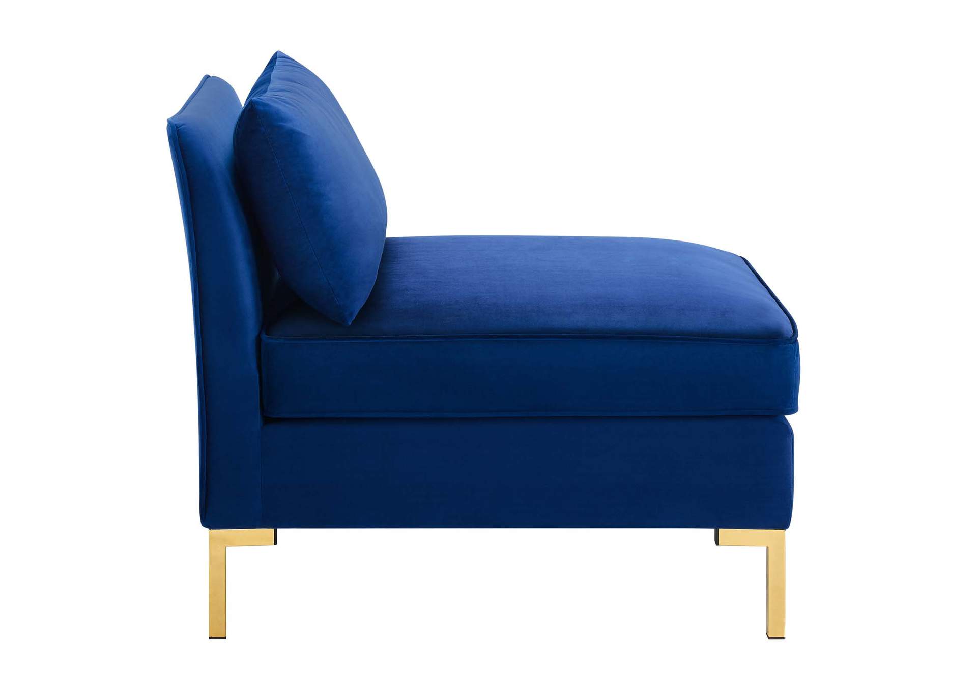 Navy Ardent 7-Piece Performance Velvet Sectional Sofa,Modway