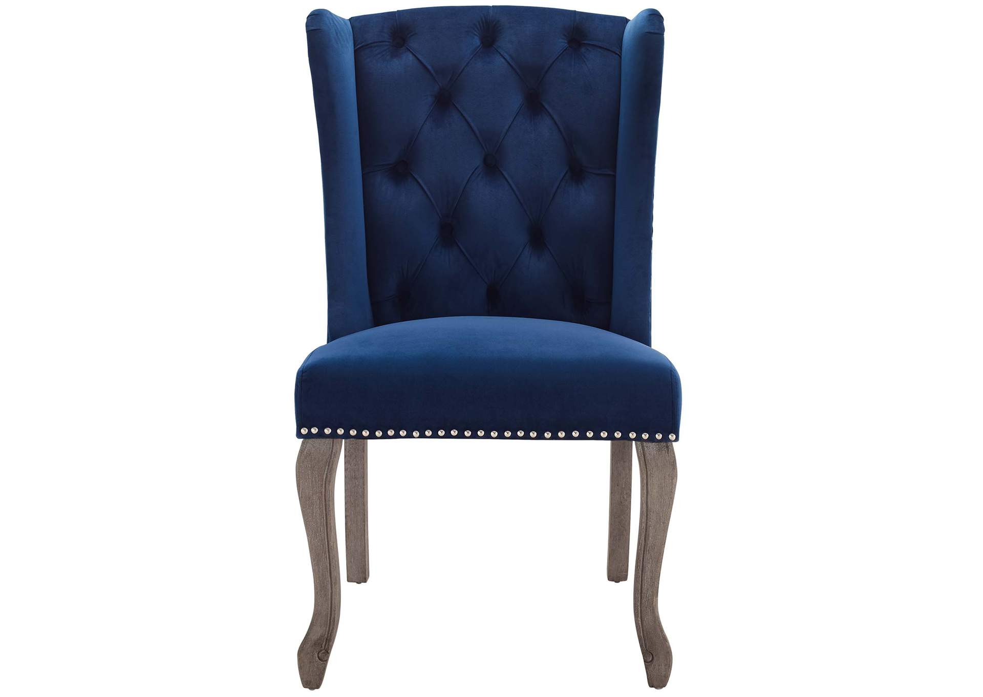 Navy Apprise Side Chair Performance Velvet [Set of 2],Modway