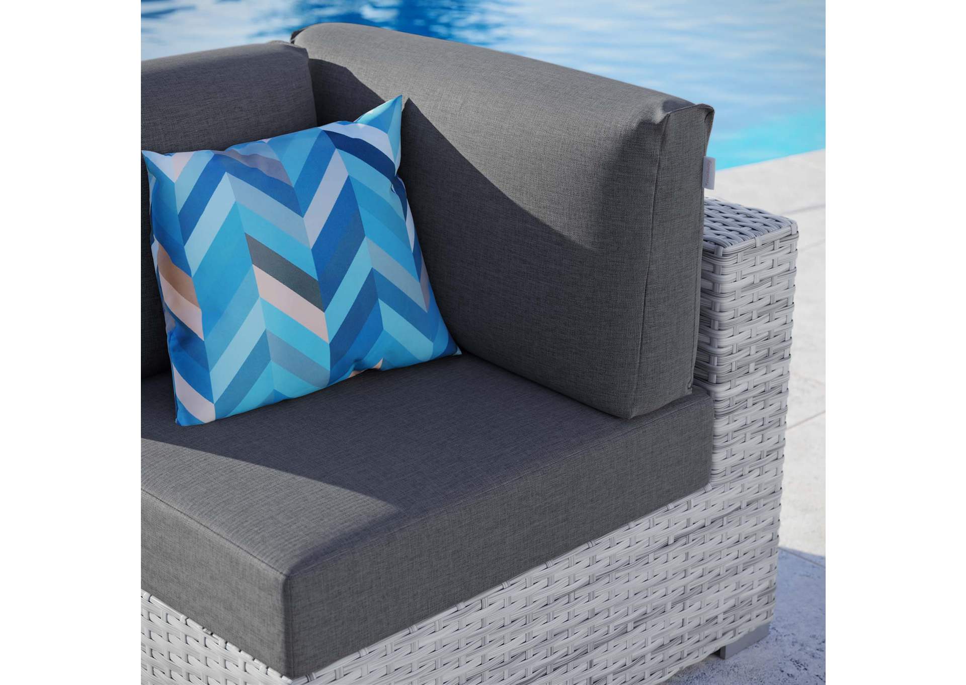 Convene Outdoor Patio Corner Chair,Modway