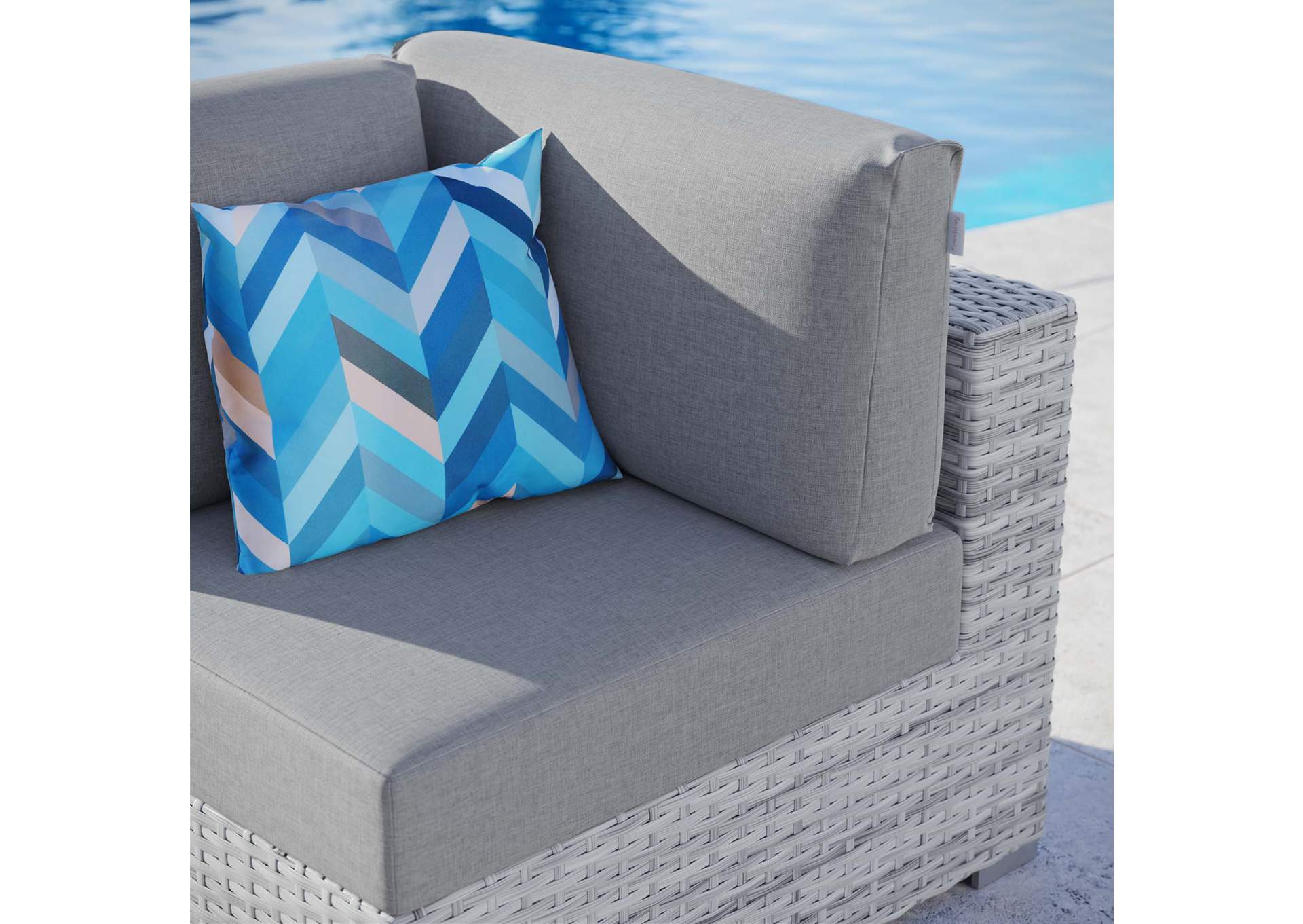 Convene Outdoor Patio Corner Chair,Modway