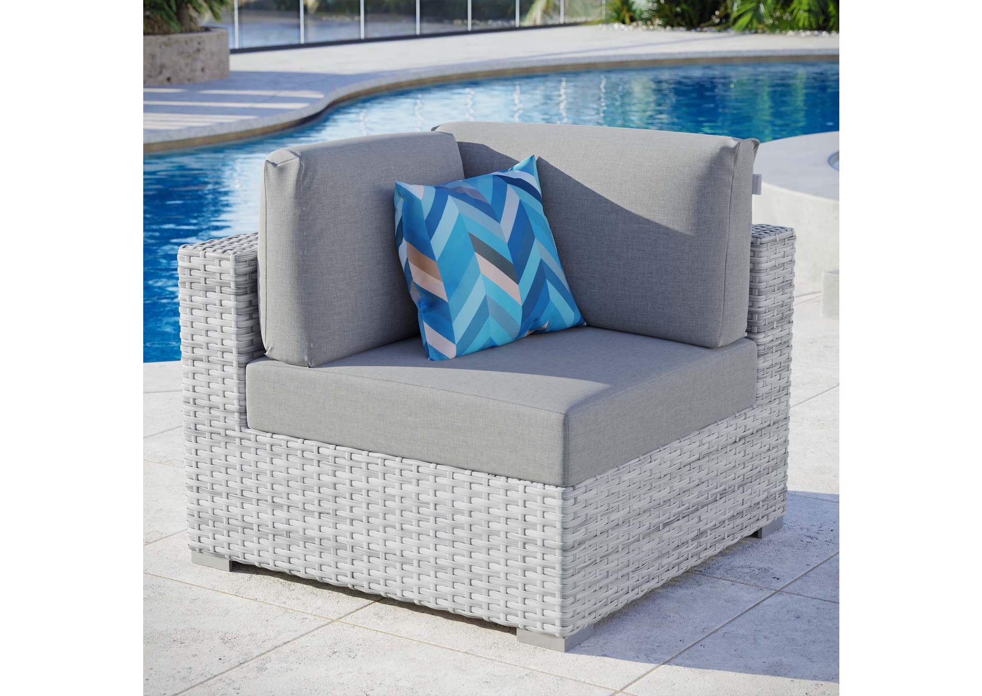 Convene Outdoor Patio Corner Chair,Modway