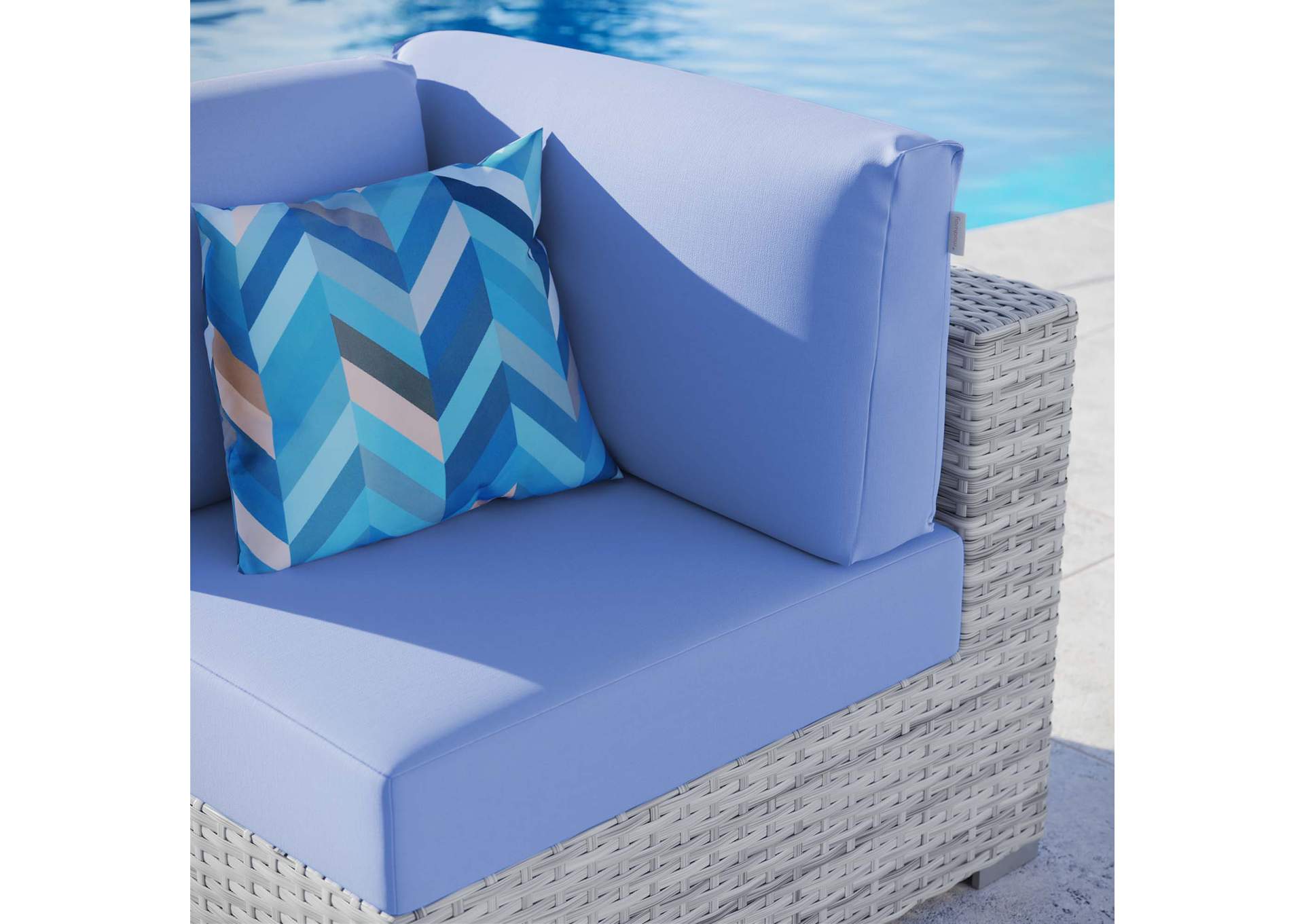 Convene Outdoor Patio Corner Chair,Modway