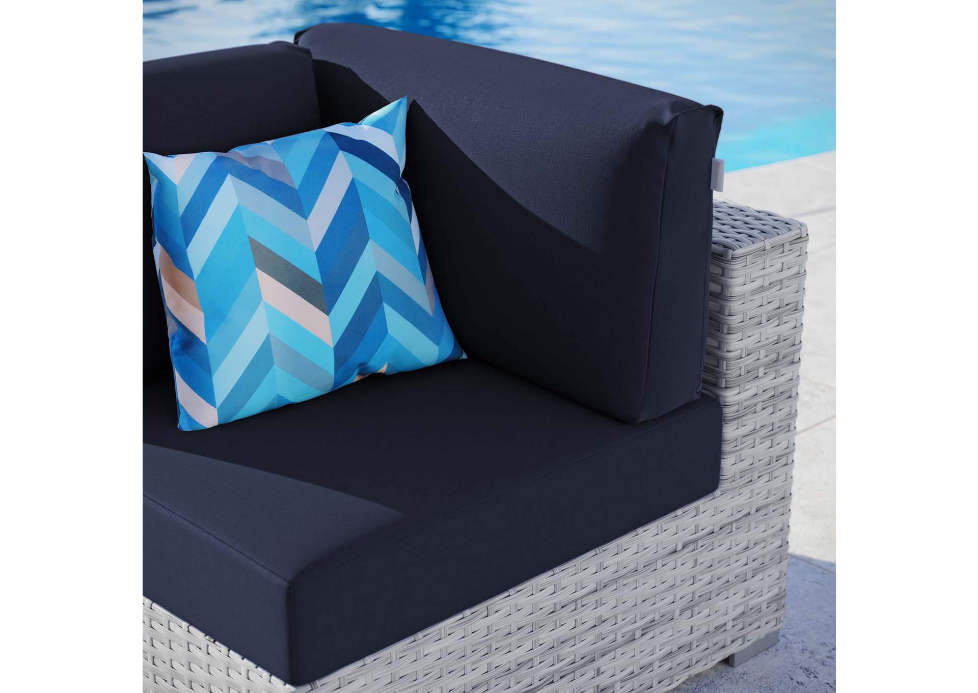 Convene Outdoor Patio Corner Chair,Modway