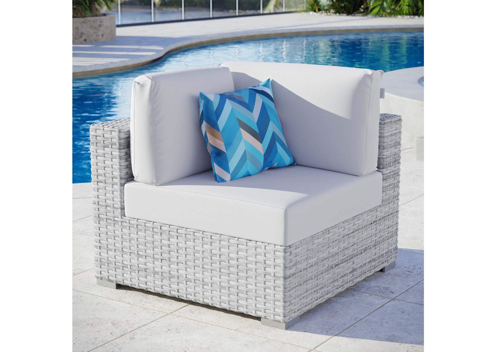 Convene Outdoor Patio Corner Chair,Modway