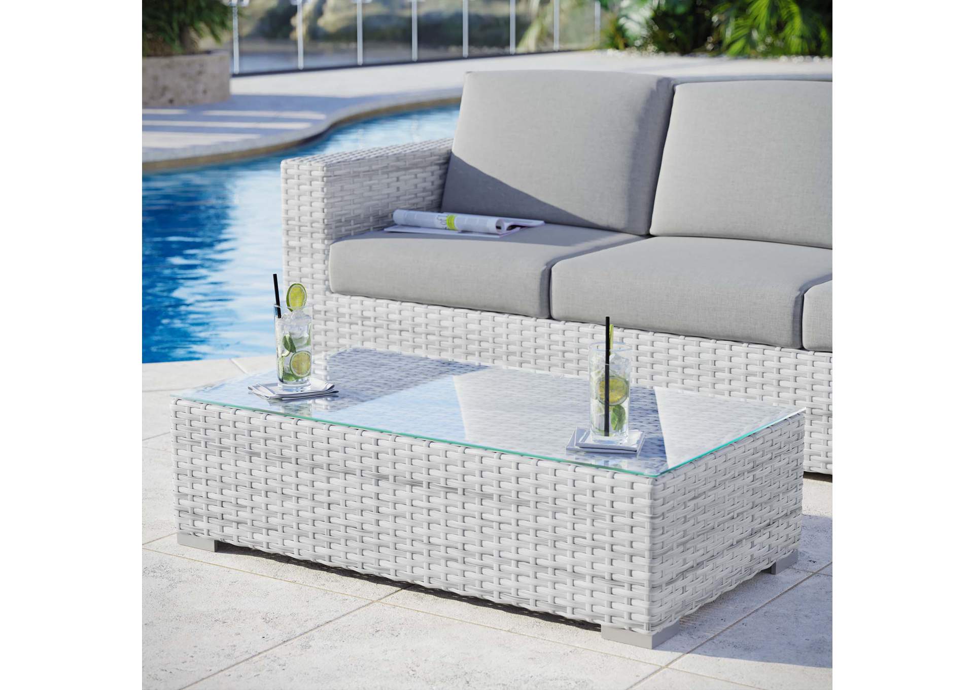 Convene Outdoor Patio Coffee Table,Modway