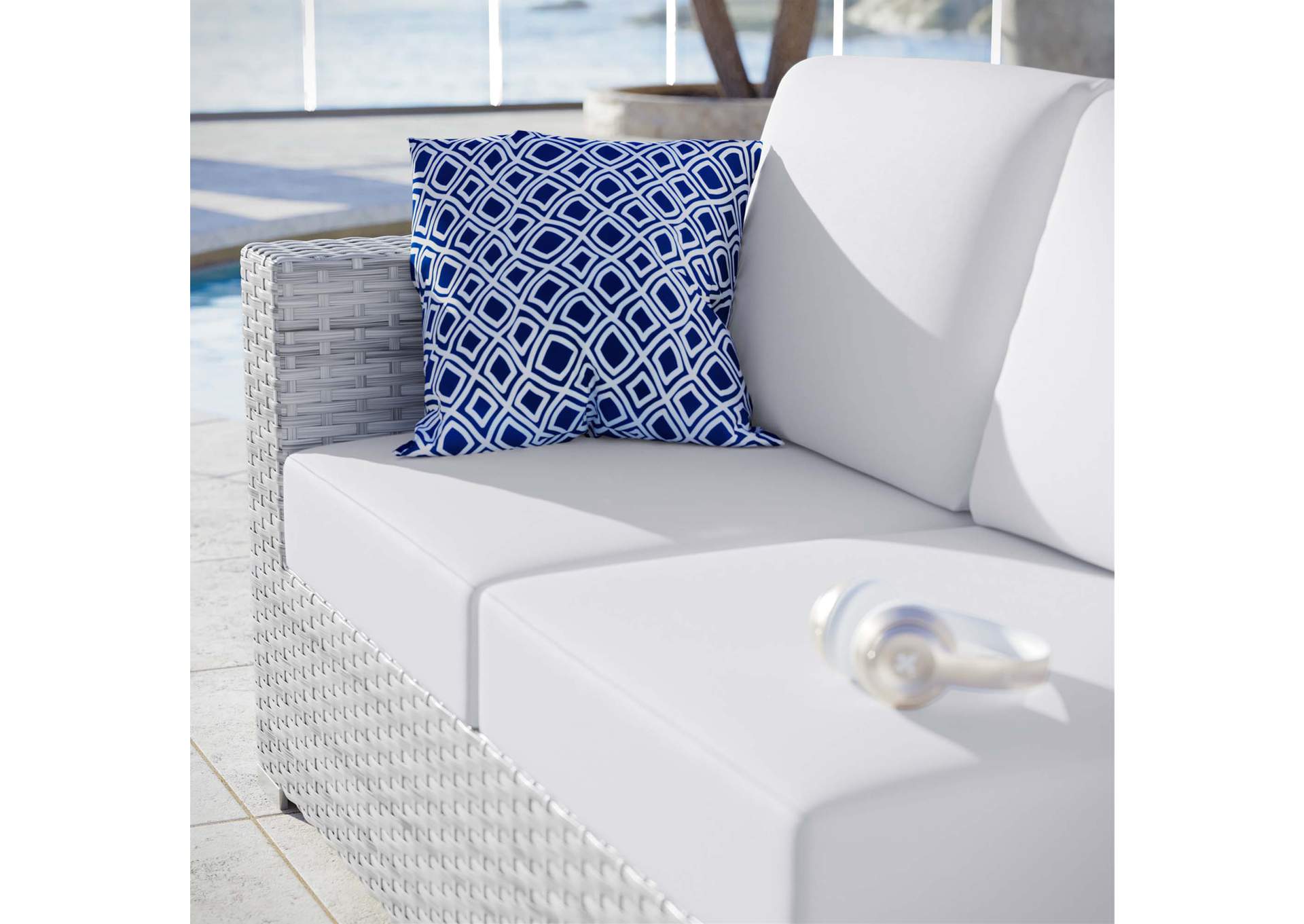 Convene Outdoor Patio Left-Arm Loveseat,Modway