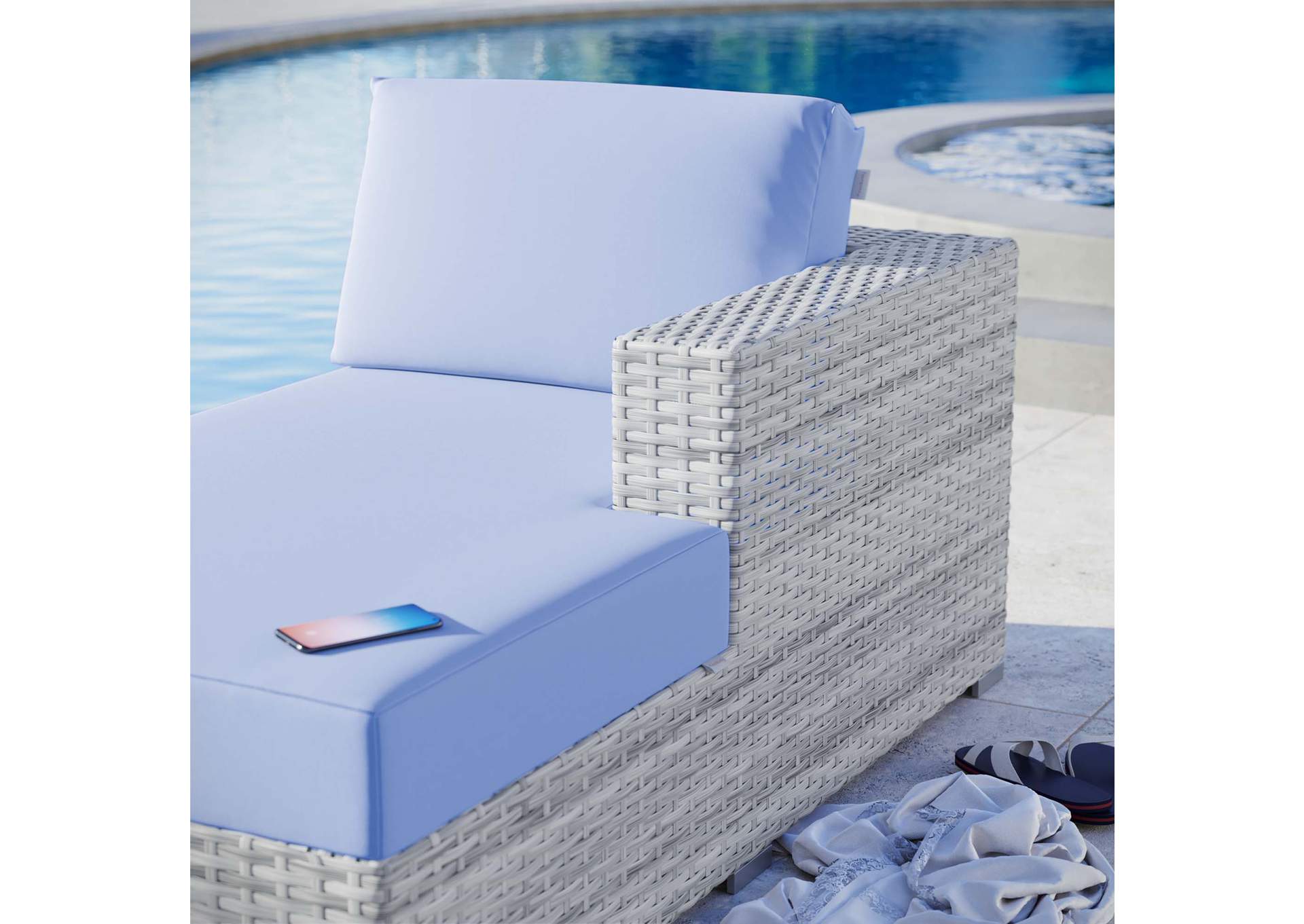 Convene Outdoor Patio Right Chaise,Modway