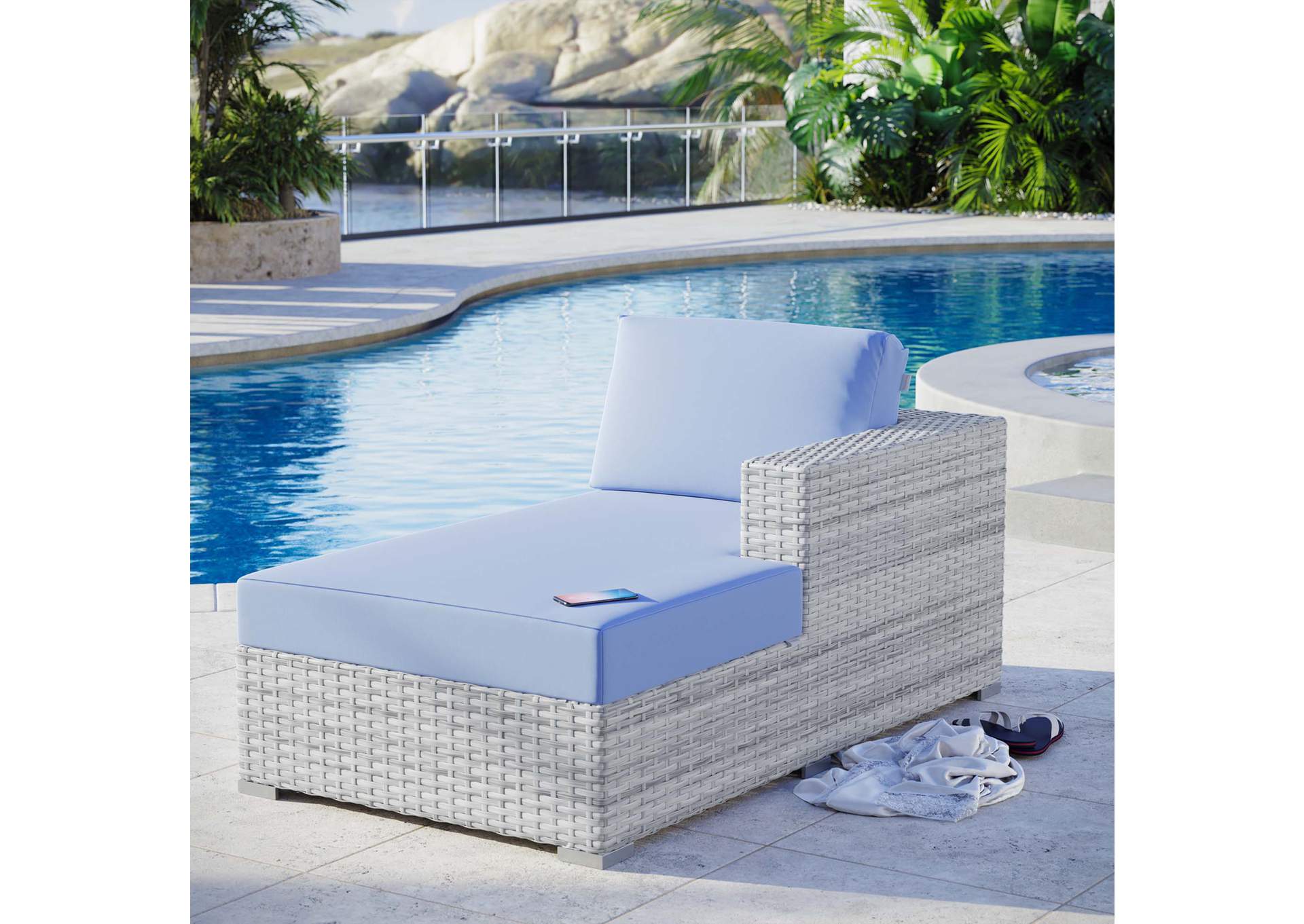 Convene Outdoor Patio Right Chaise,Modway