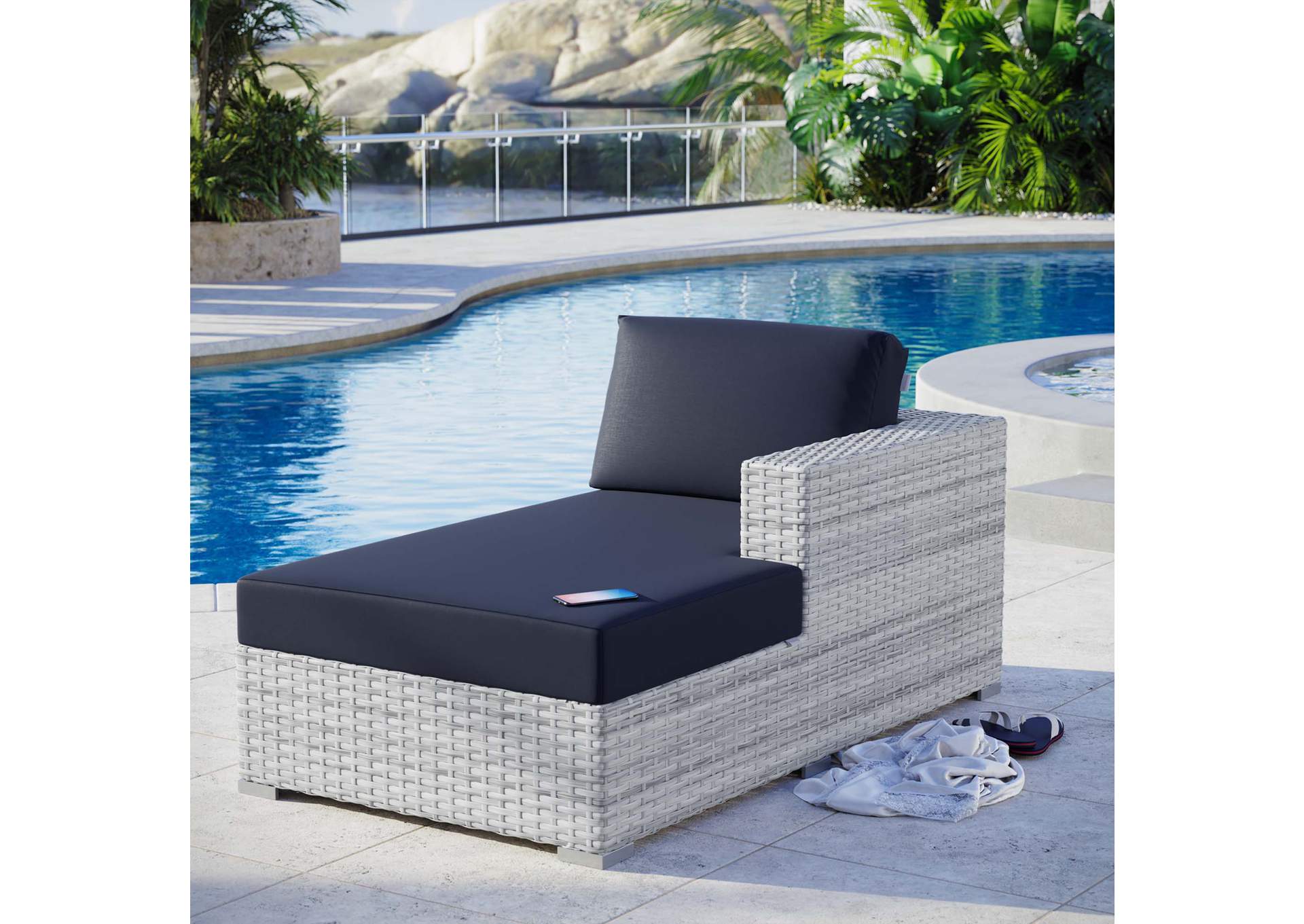 Convene Outdoor Patio Right Chaise,Modway