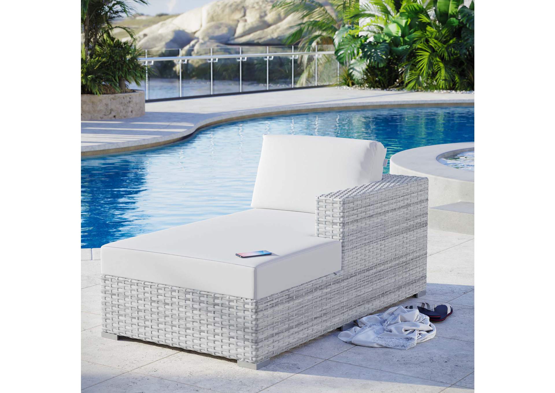 Convene Outdoor Patio Right Chaise,Modway