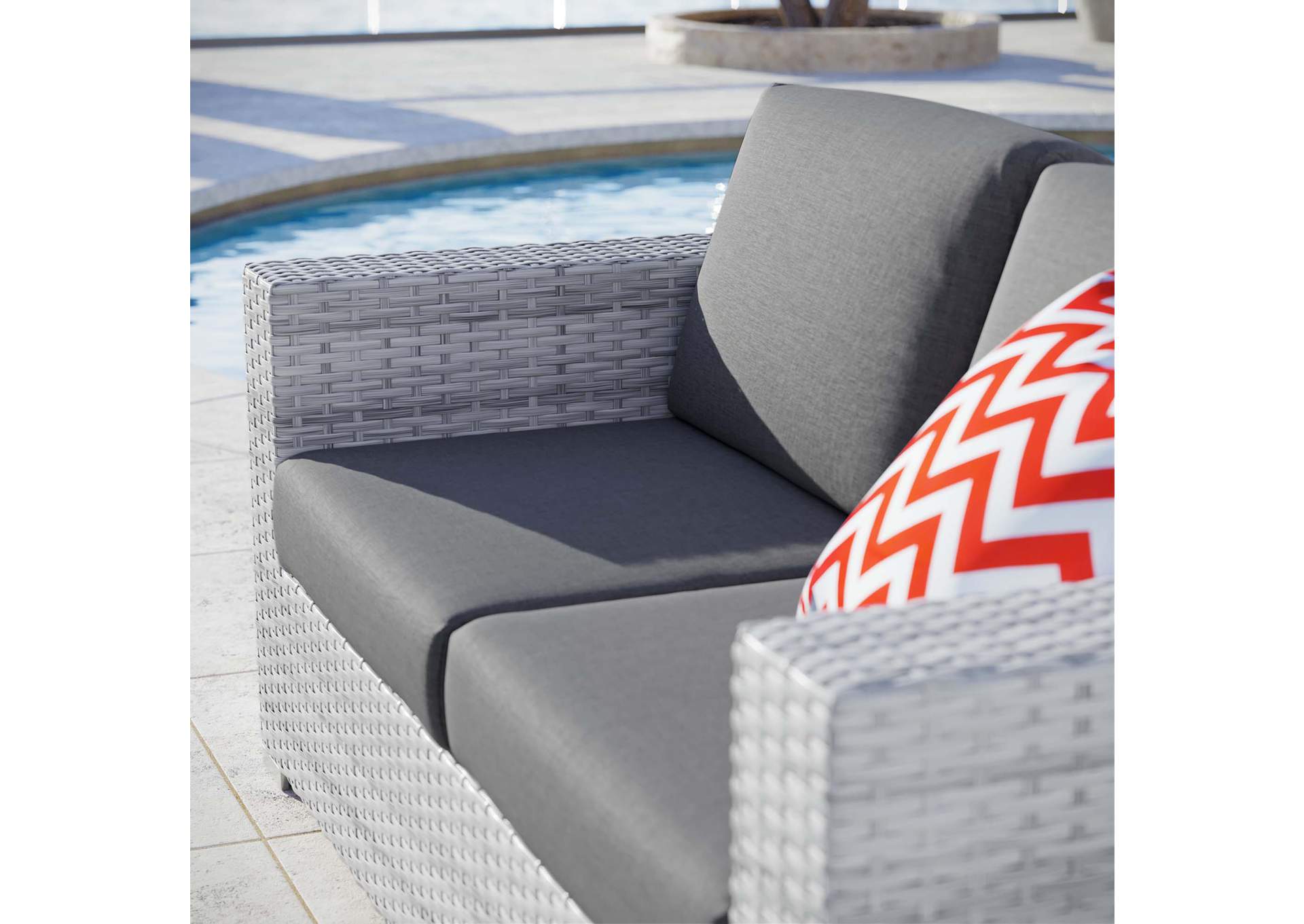 Convene Outdoor Patio Loveseat,Modway