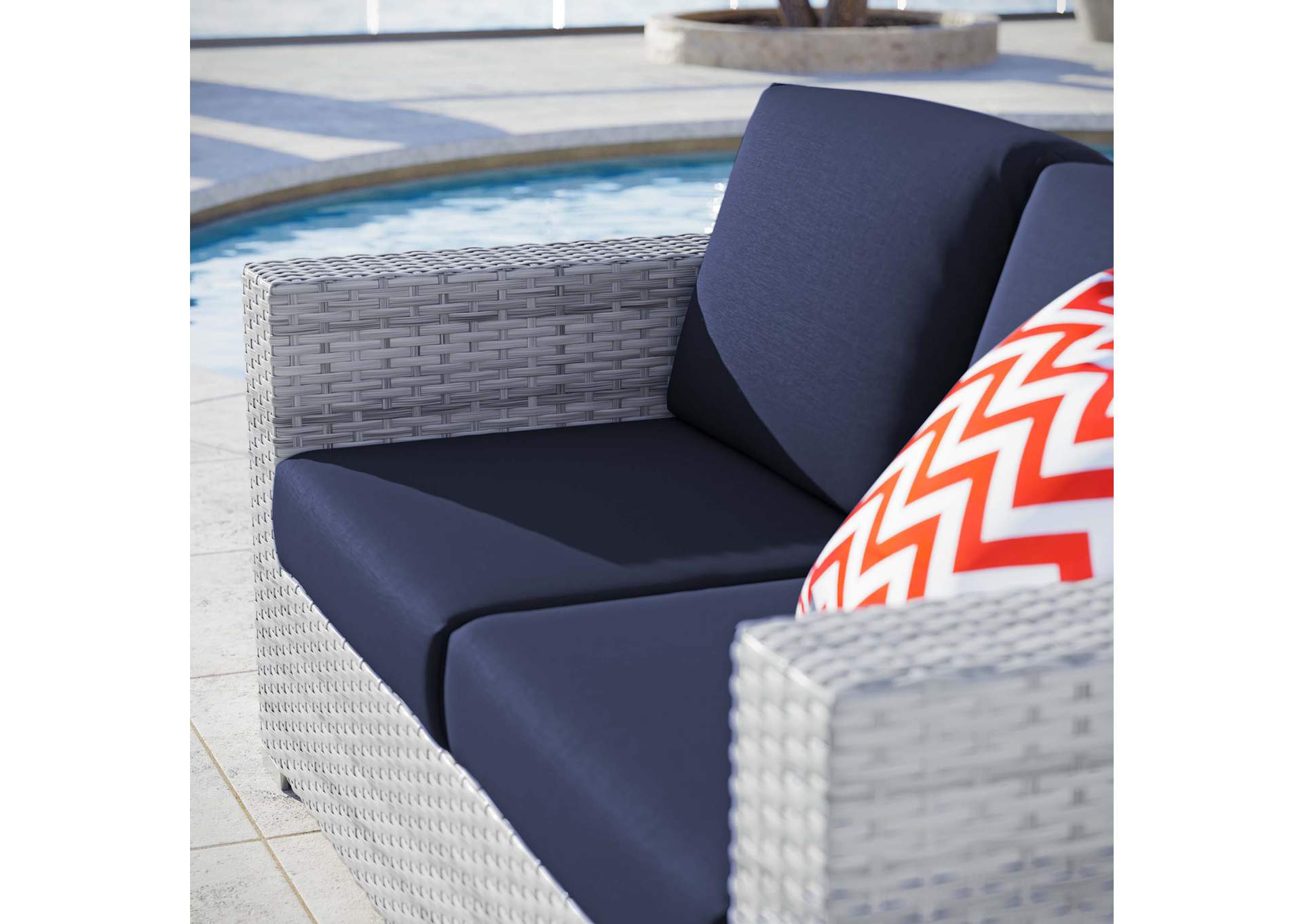 Convene Outdoor Patio Loveseat,Modway