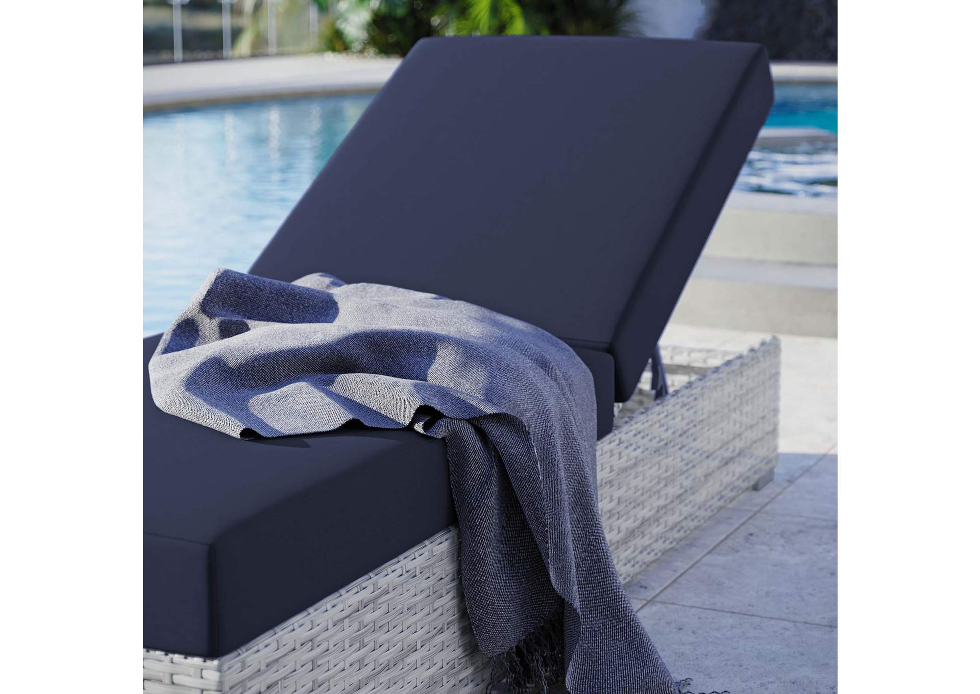 Convene Outdoor Patio Chaise,Modway