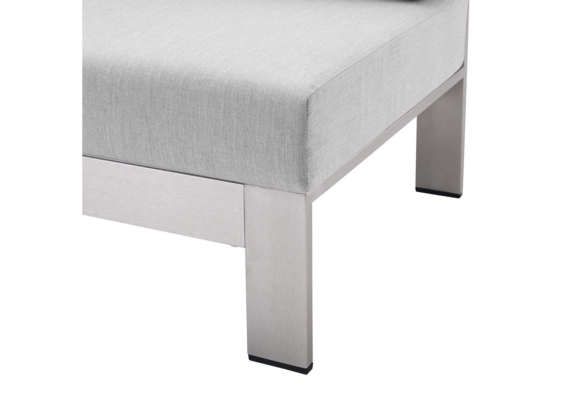 Silver Gray Shore Sunbrella,Modway