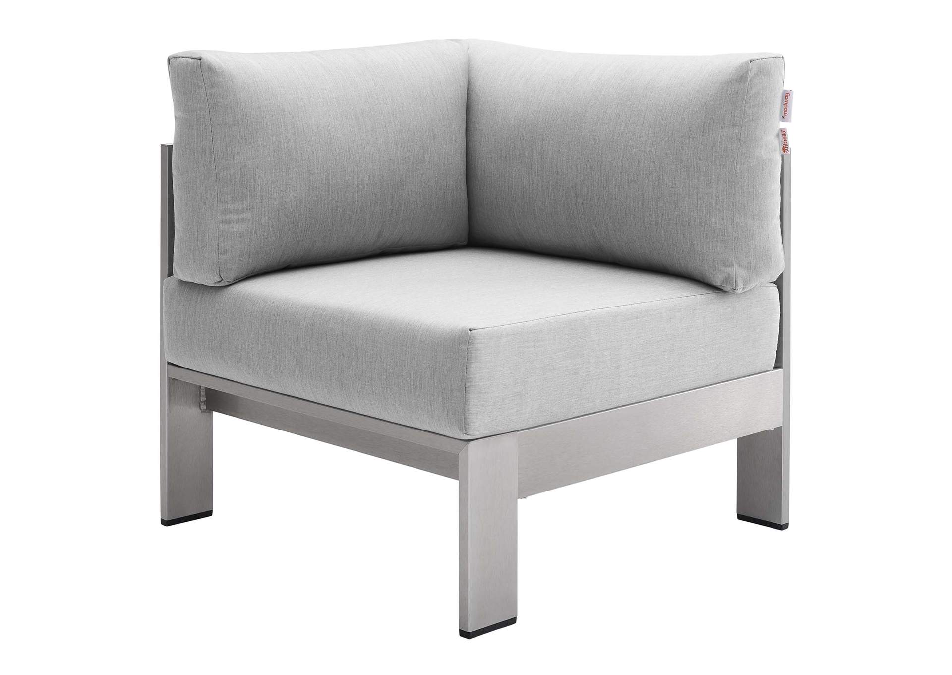 Silver Gray Shore Sunbrella,Modway