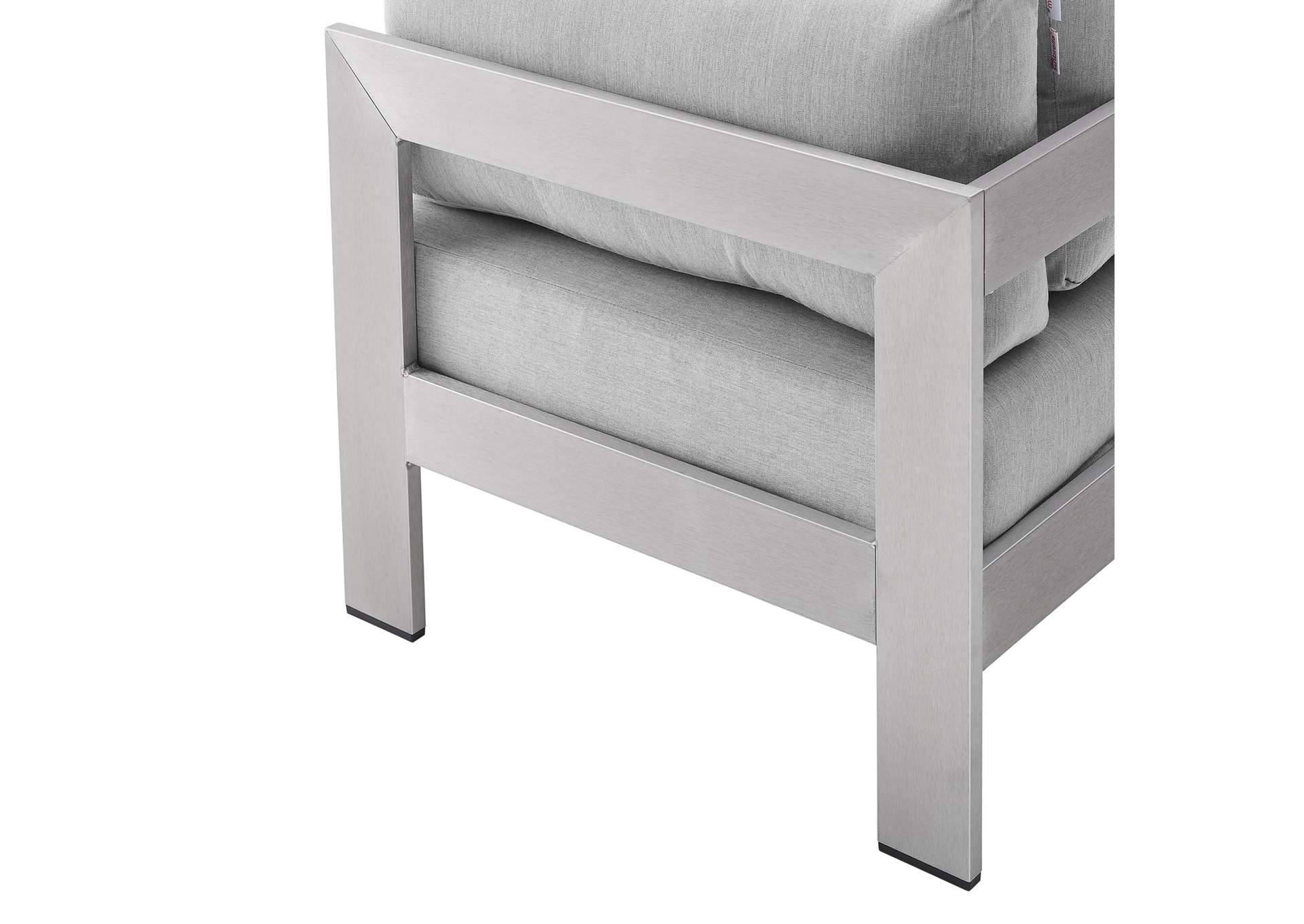 Silver Gray Shore Sunbrella,Modway