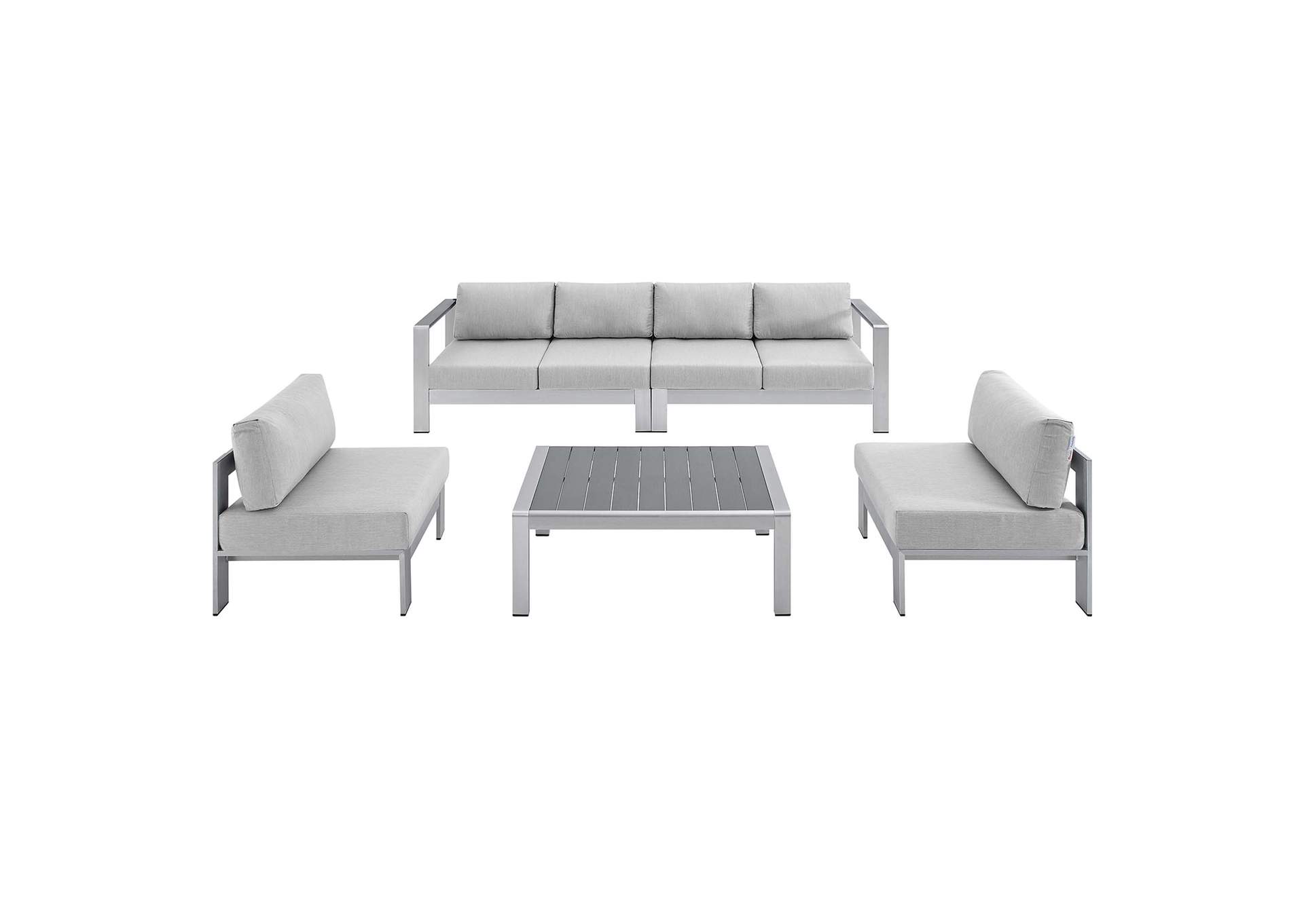 Silver Gray Shore Sunbrella,Modway