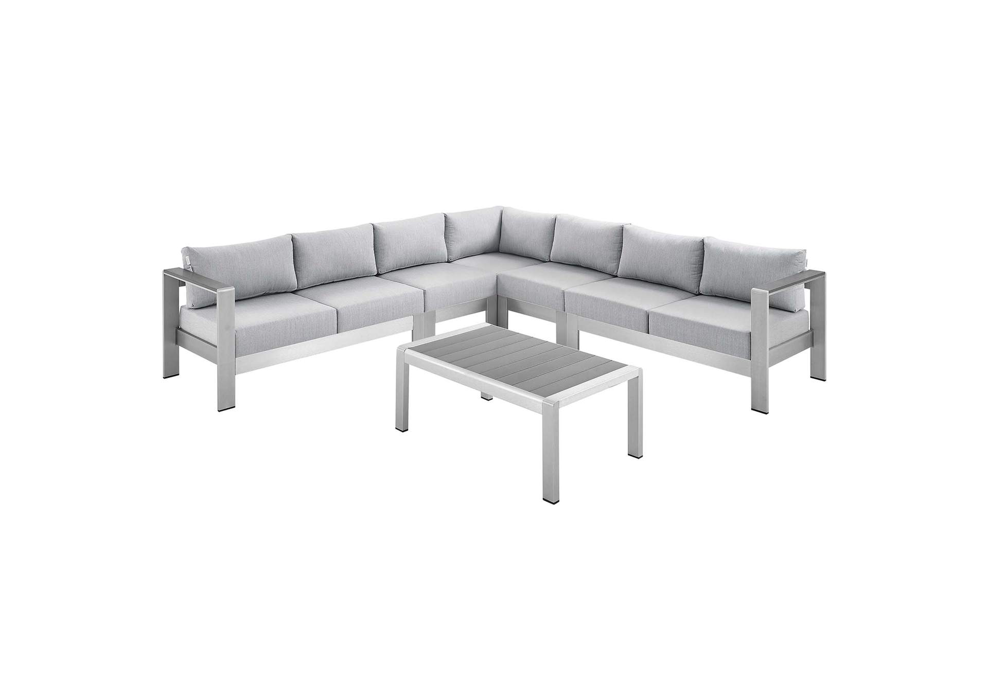 Silver Gray Shore Sunbrella,Modway