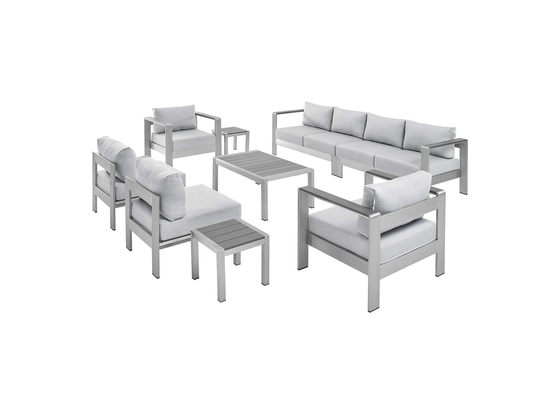 Silver Gray Shore Sunbrella,Modway