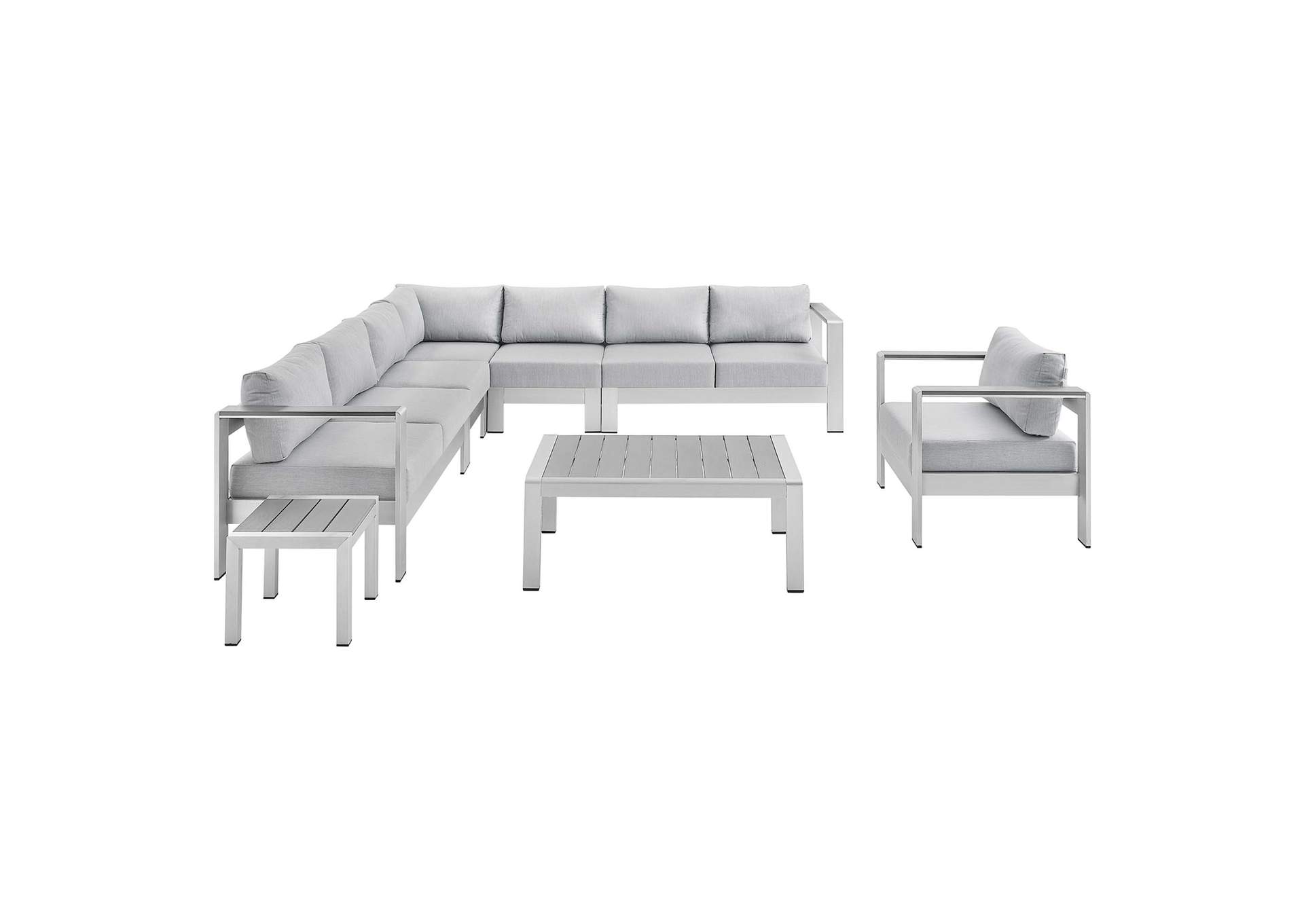 Silver Gray Shore Sunbrella,Modway