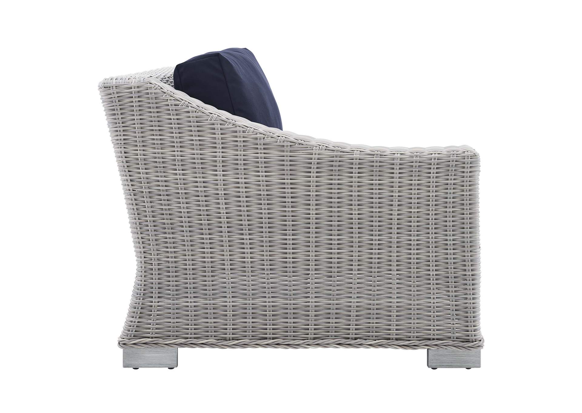 Light Gray Navy Conway Sunbrella,Modway