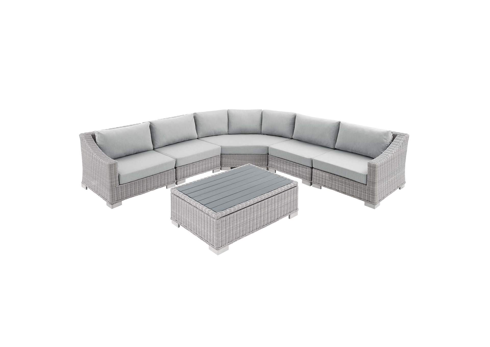 Light Gray Gray Conway Sunbrella,Modway