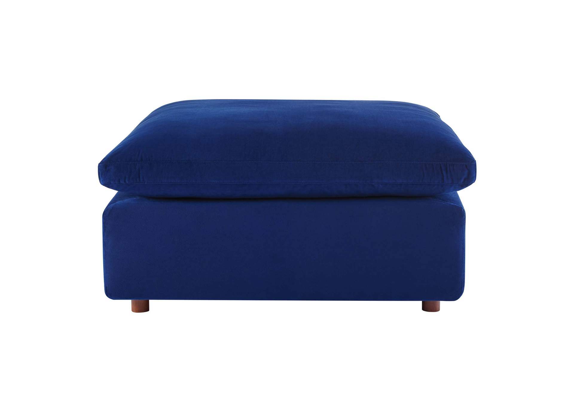 Navy Commix Down Filled Overstuffed Performance Velvet Ottoman,Modway