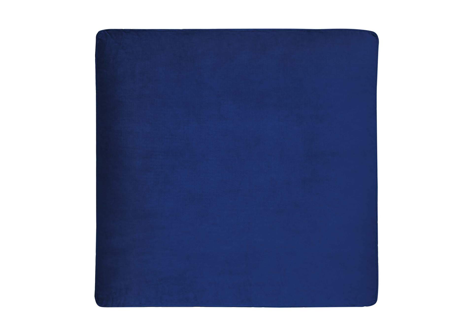 Navy Commix Down Filled Overstuffed Performance Velvet Ottoman,Modway